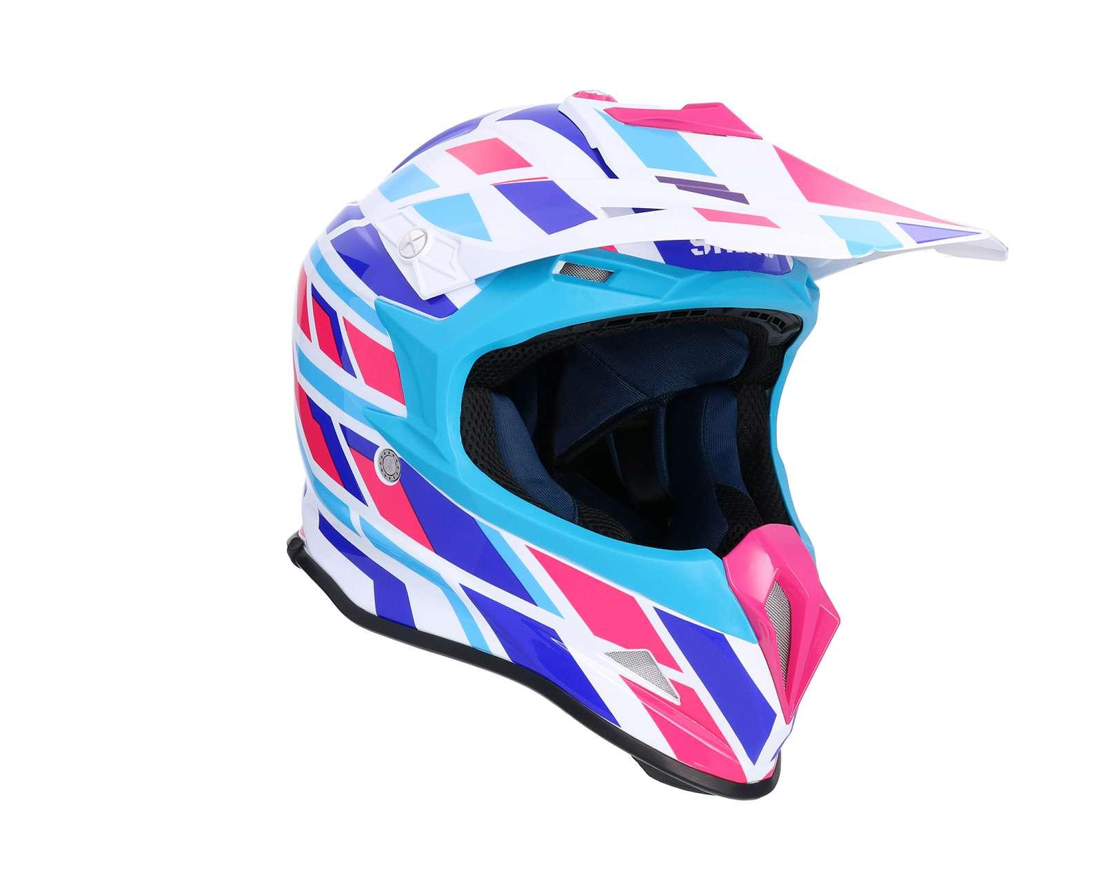 Foto 9 pulgar | Foto 8 | Casco para Motociclista Shiro Extragrande Azul