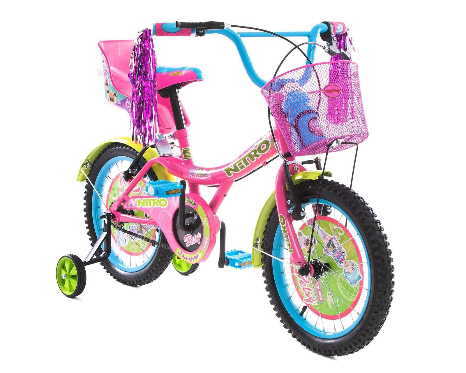 Foto 2 pulgar | Foto 1 | Bicicleta Infantil Nitro Betsy 16" Rosa