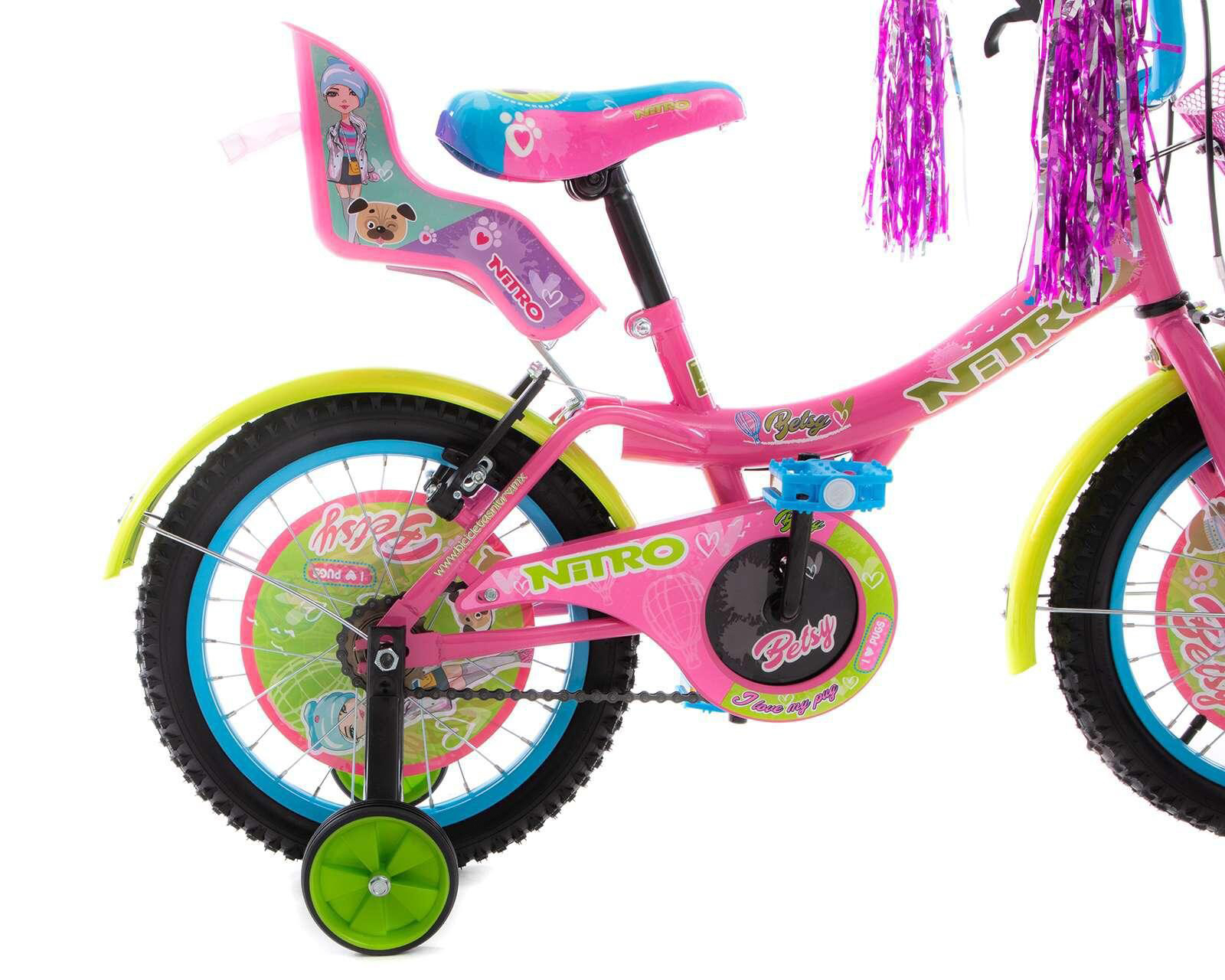 Foto 5 pulgar | Foto 4 | Bicicleta Infantil Nitro Betsy 16" Rosa