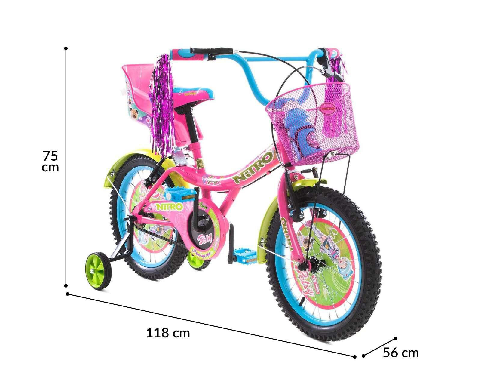 Foto 6 pulgar | Foto 5 | Bicicleta Infantil Nitro Betsy 16" Rosa