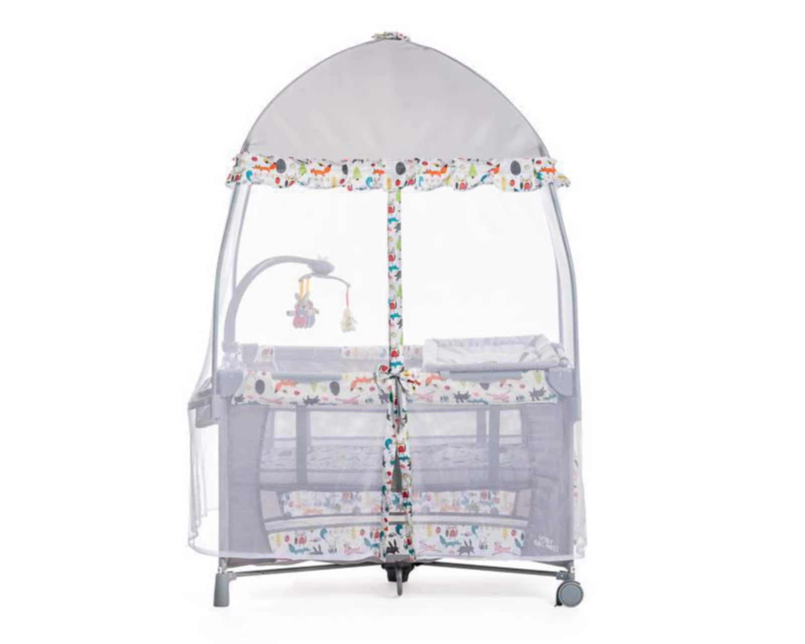Foto 3 pulgar | Foto 2 | Cuna Viajera Baby Colors Happy Forest Blanco