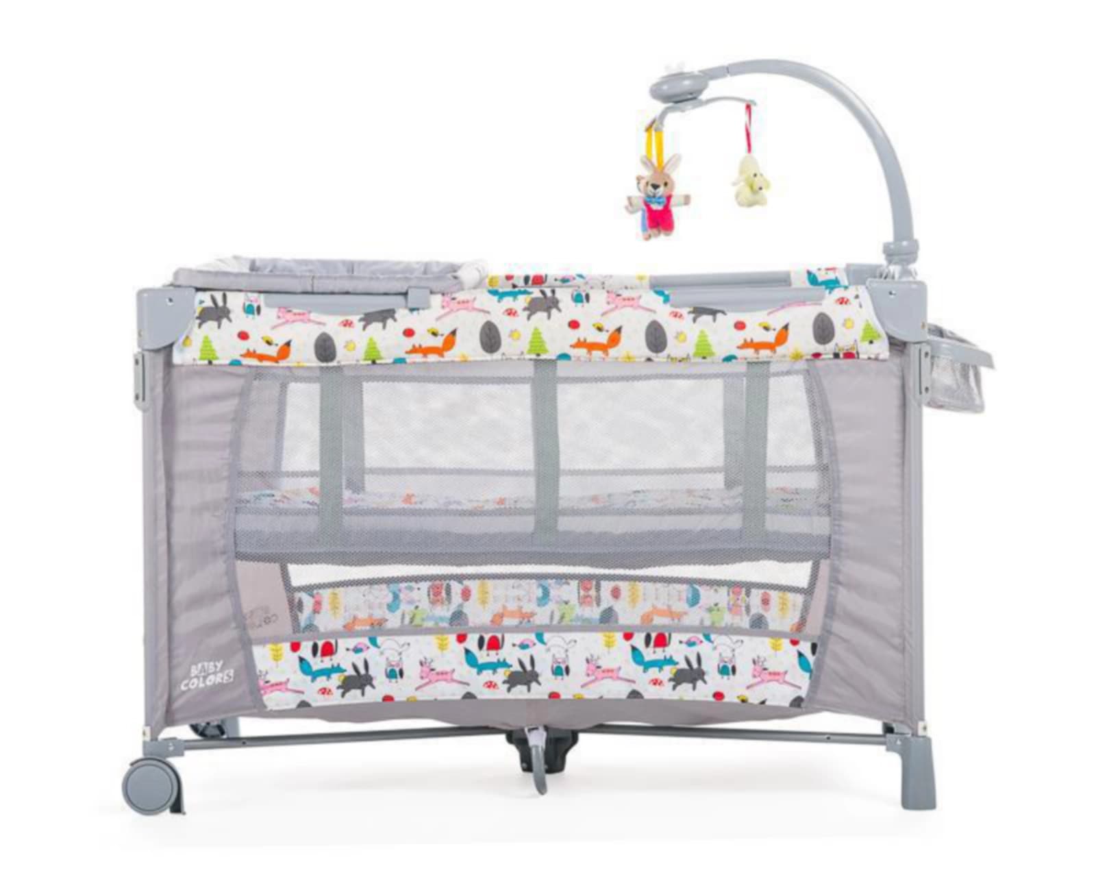 Foto 3 | Foto 3 | Cuna Viajera Baby Colors Happy Forest Blanco