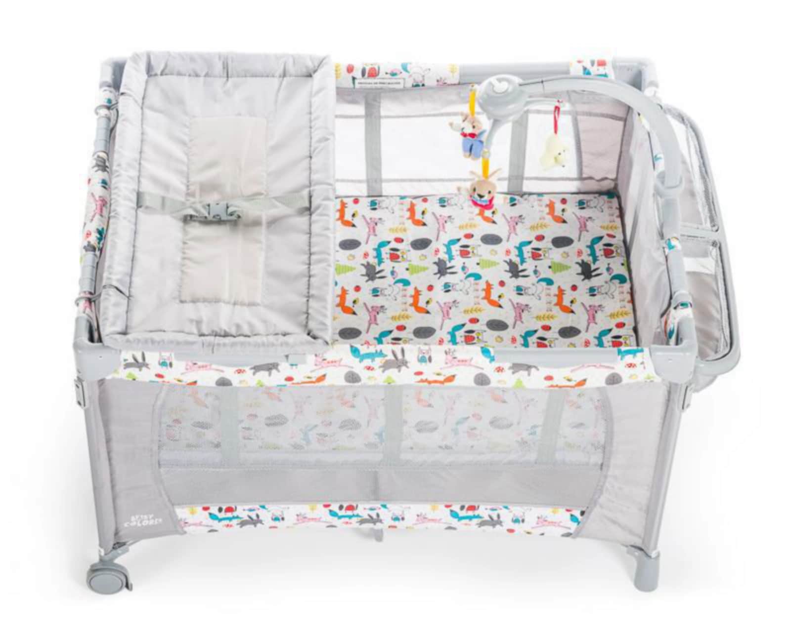 Foto 7 pulgar | Foto 6 | Cuna Viajera Baby Colors Happy Forest Blanco