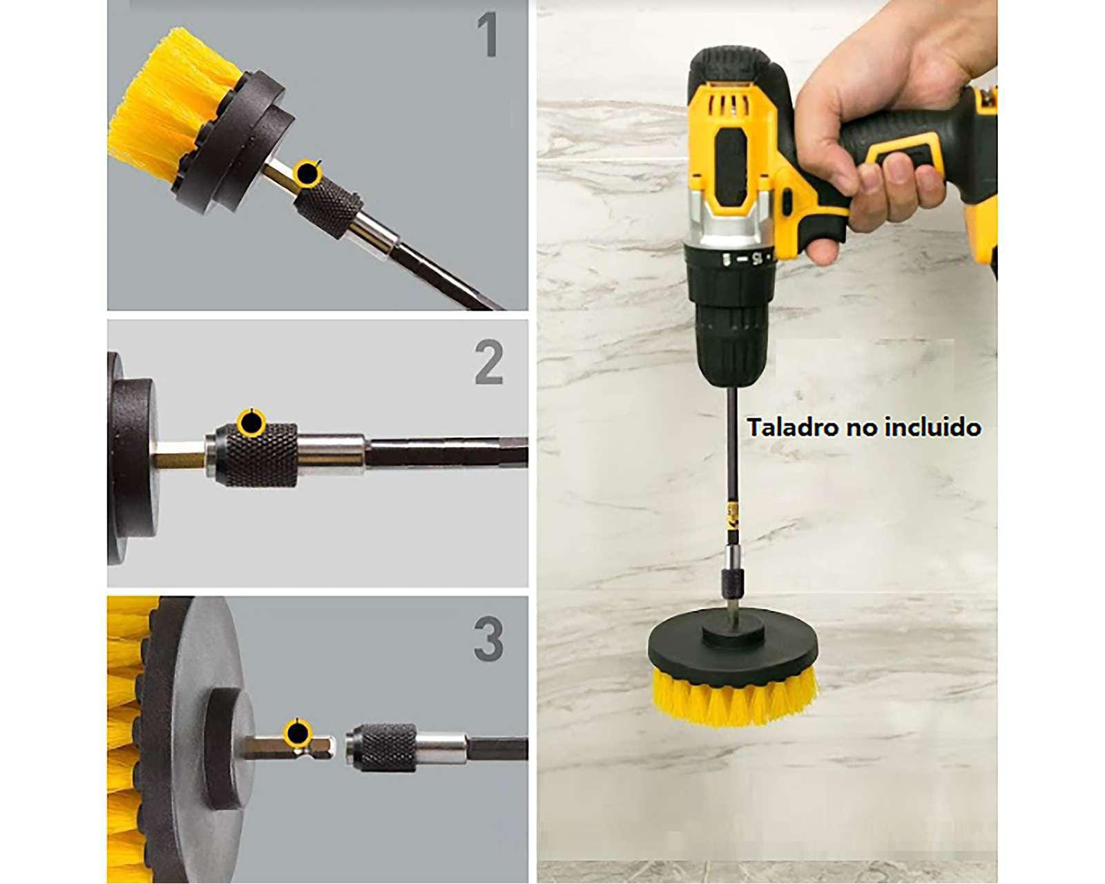Foto 6 pulgar | Foto 5 | Cepillos de Limpieza para Taladro Starprix 10 Piezas