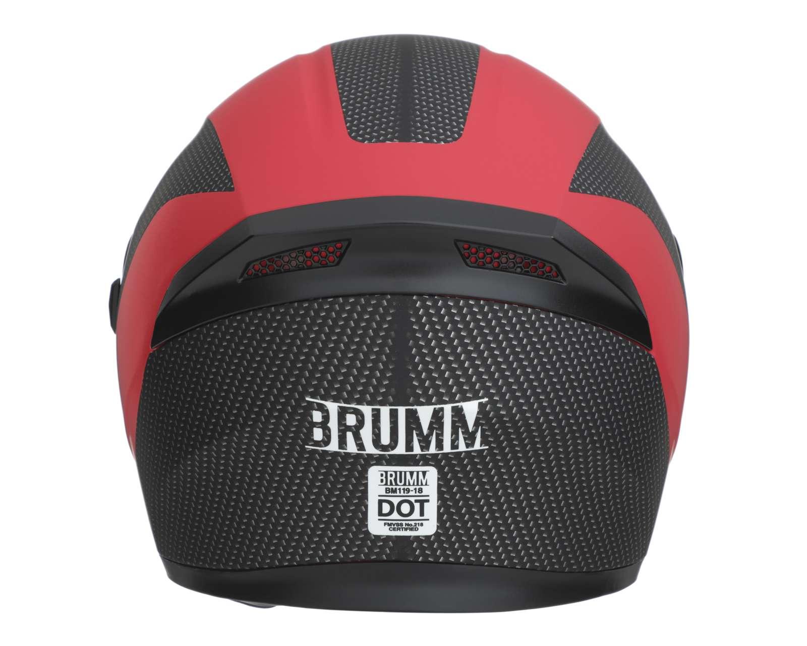 Foto 4 | Foto 4 | Casco para Motociclista Brumm Mediano Rojo