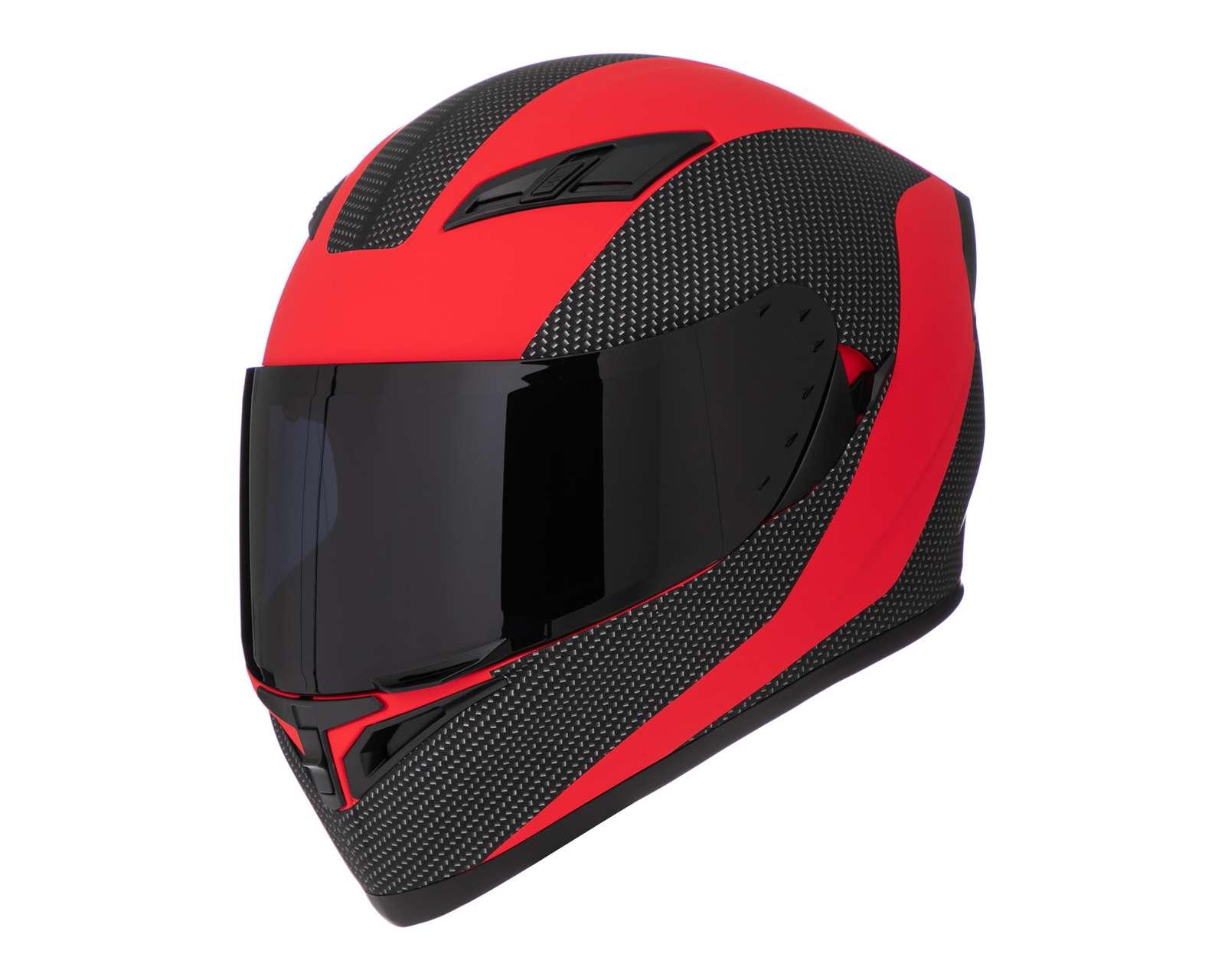 Foto 2 pulgar | Foto 1 | Casco para Motociclista Brumm Extragrande Rojo