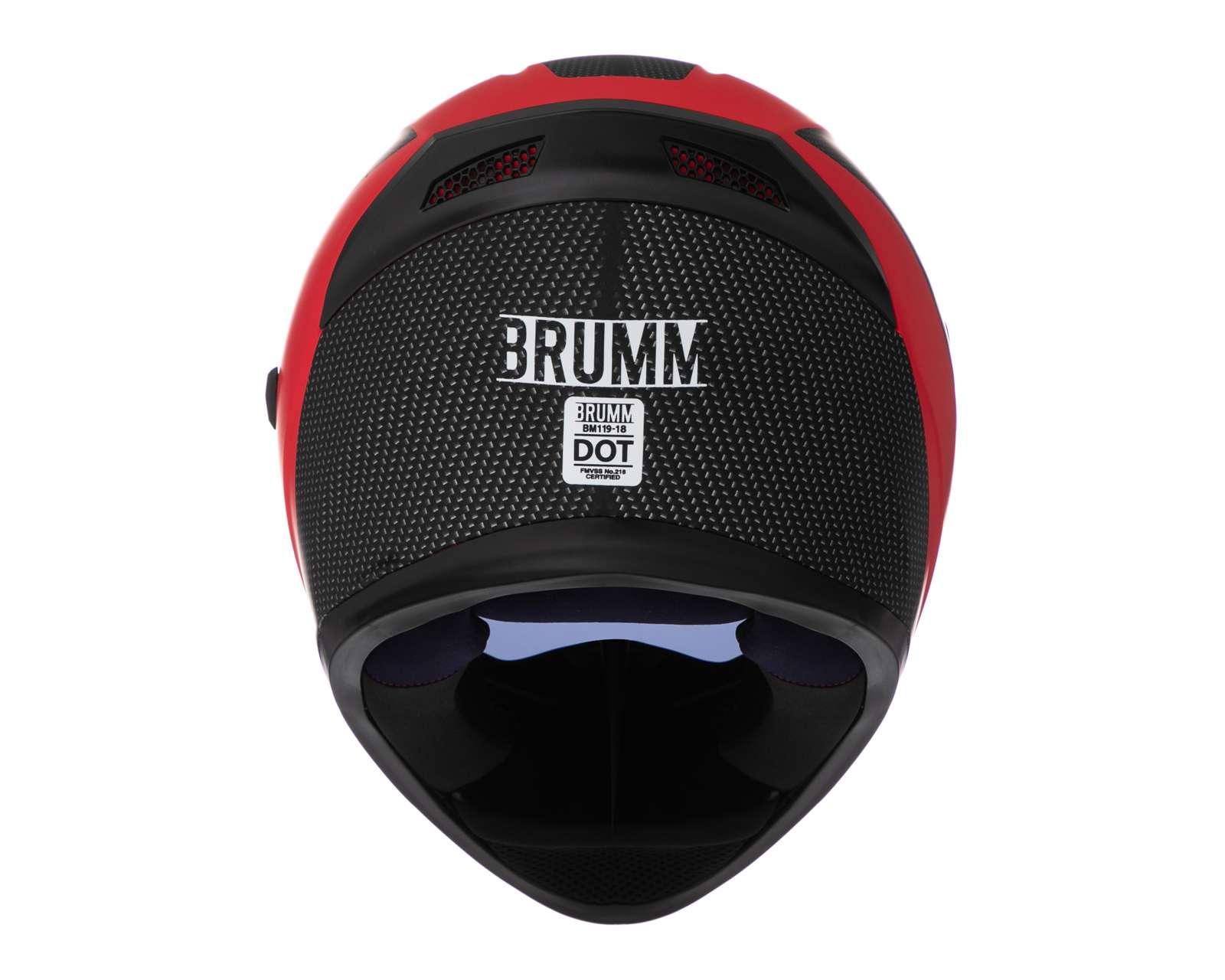Foto 4 | Foto 4 | Casco para Motociclista Brumm Extragrande Rojo