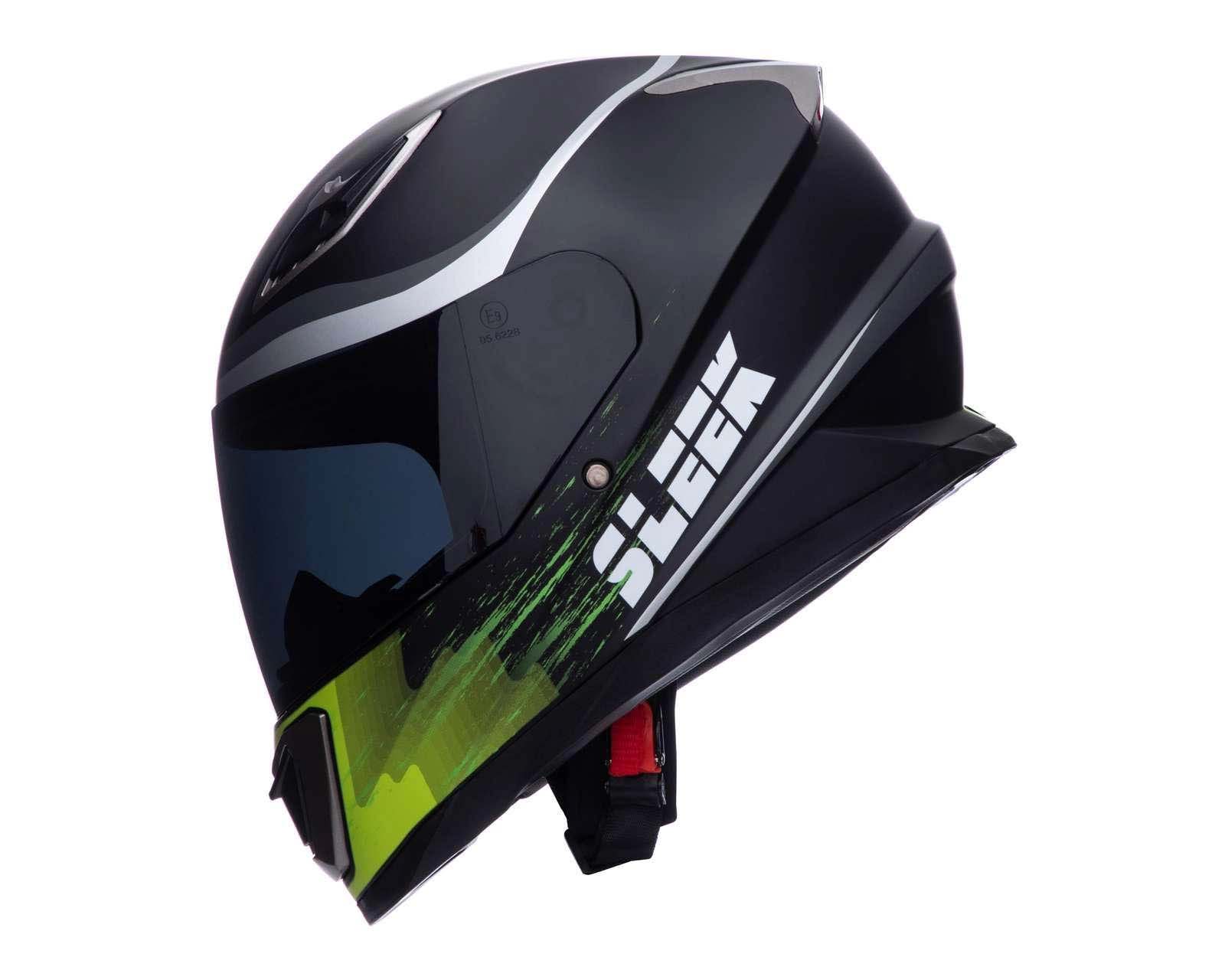 Foto 3 pulgar | Foto 2 | Casco para Motociclista Sleek Extragrande Verde