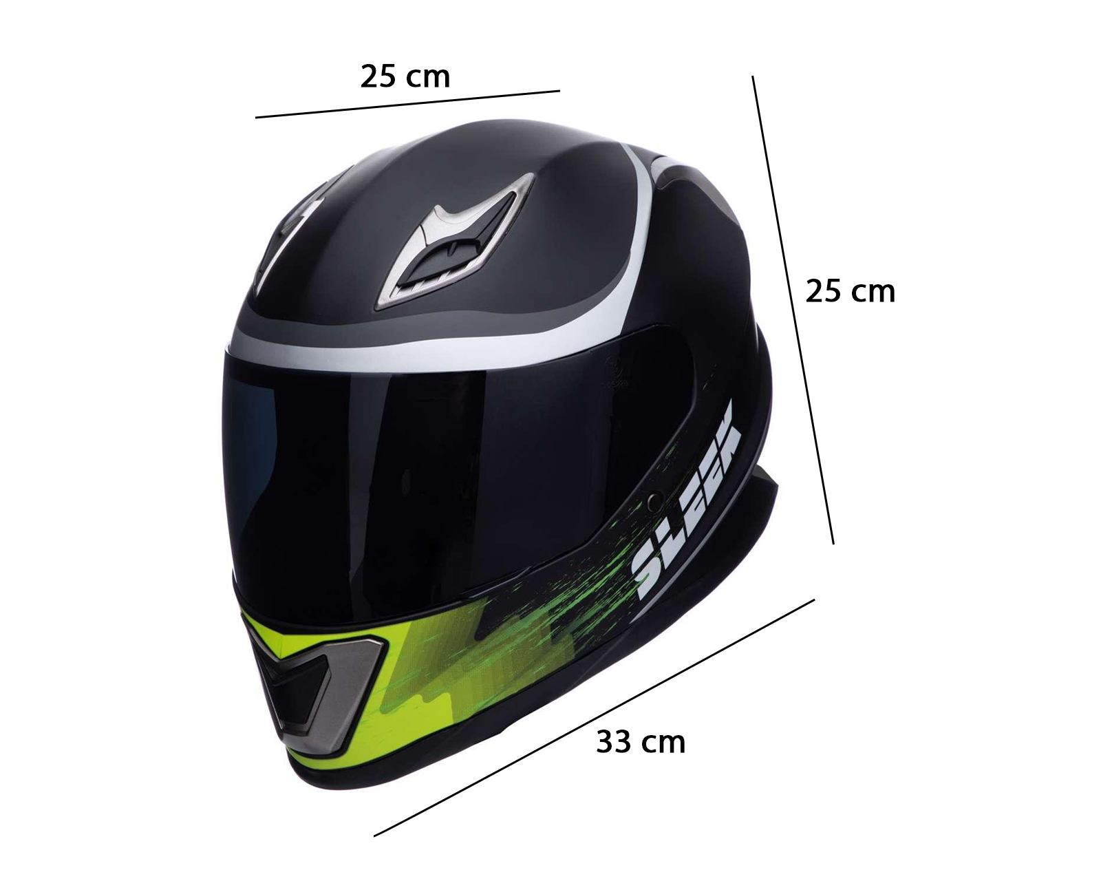 Foto 8 | Foto 8 | Casco para Motociclista Sleek Extragrande Verde
