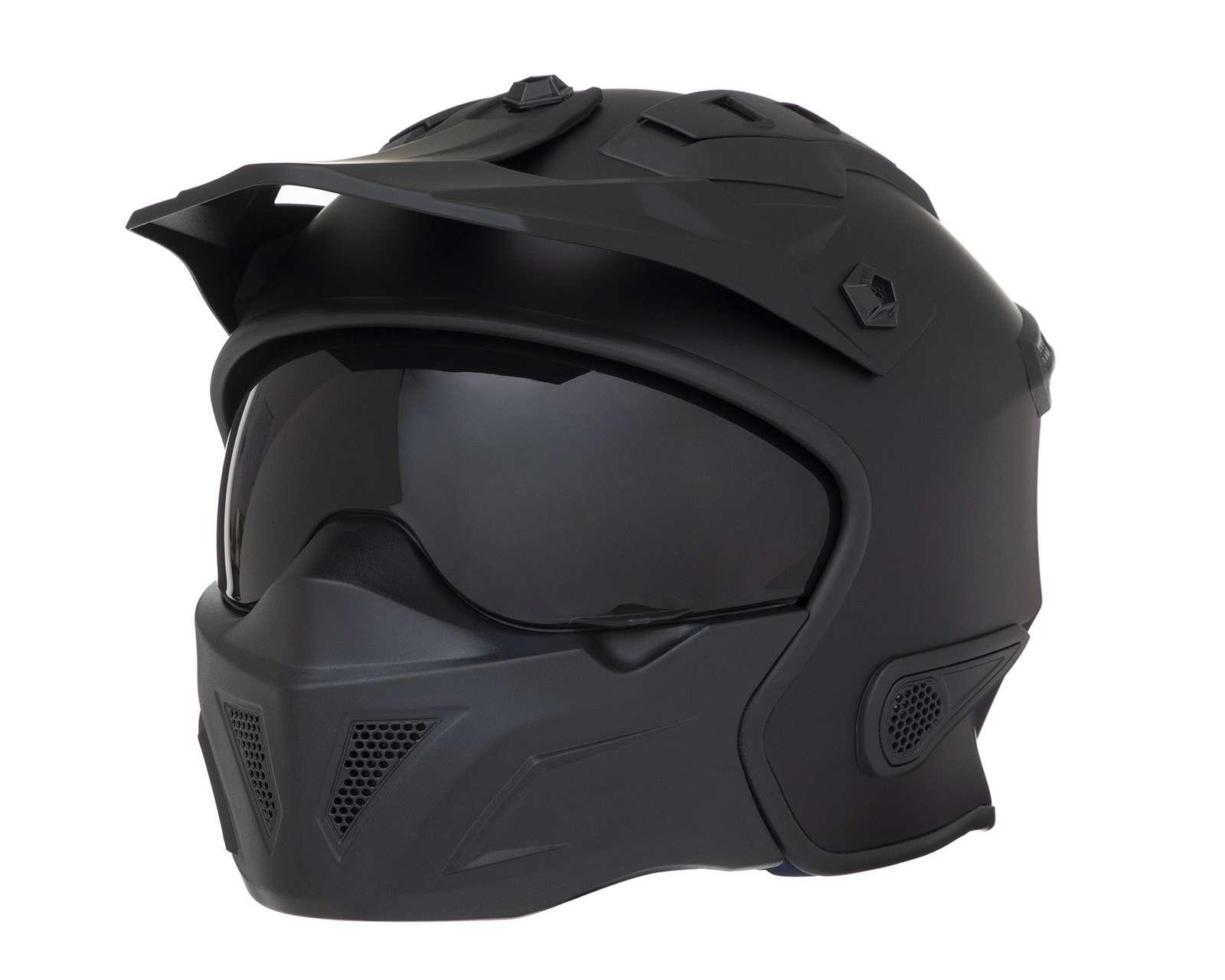Casco para Motociclista Brumm Extragrande Negro