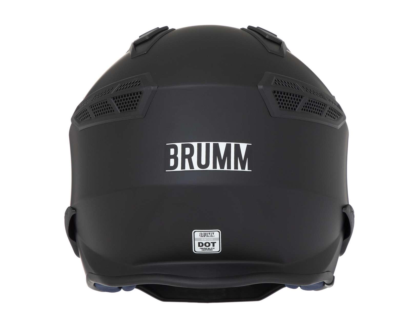 Foto 3 | Foto 3 | Casco para Motociclista Brumm Grande Negro