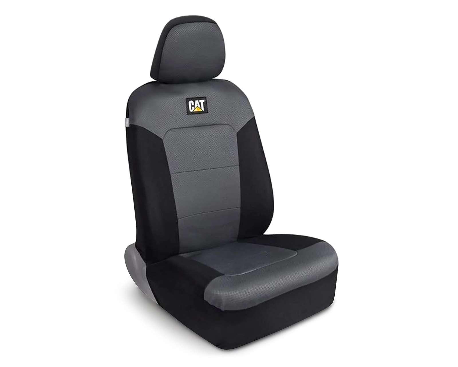 Foto 2 pulgar | Foto 1 | Cubreasientos Caterpillar para Camioneta CASC-1284-GR 2 Piezas