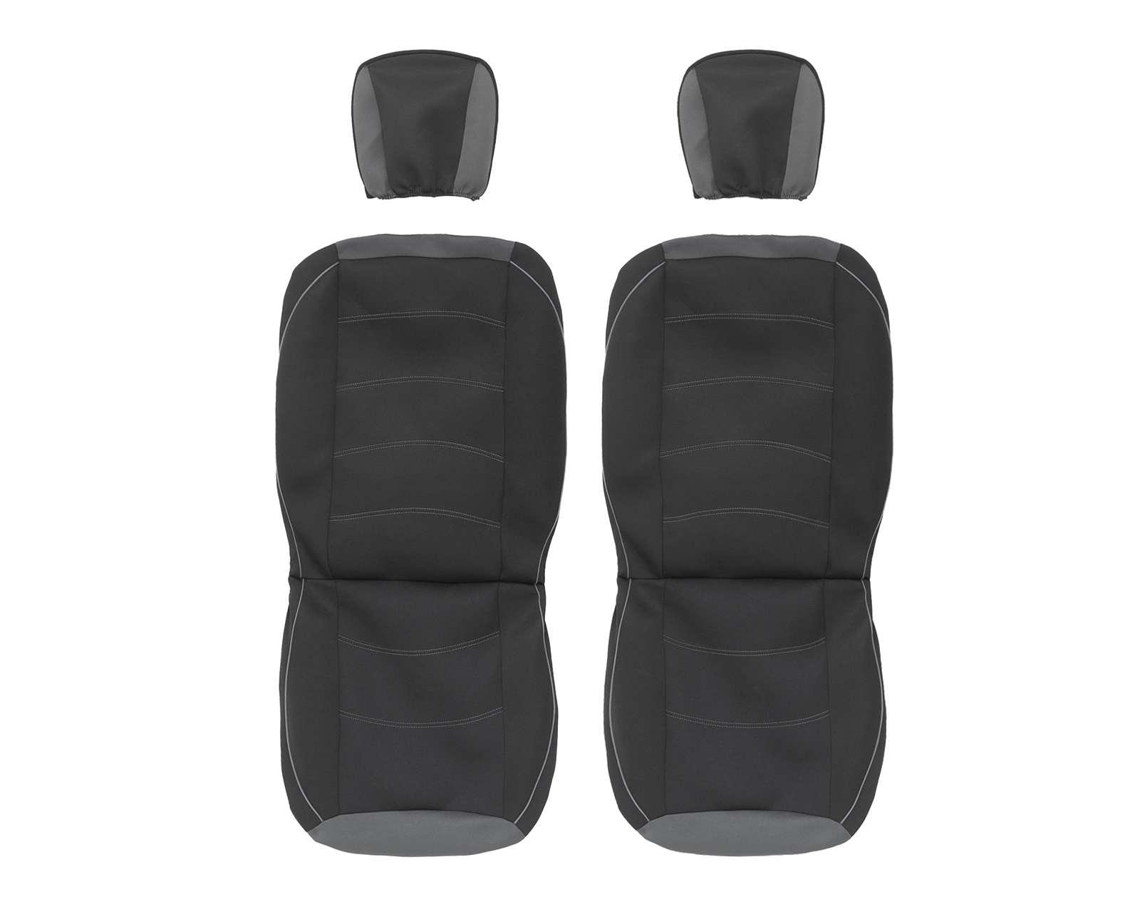 Cubreasientos Motor Trend MTSC-314-CC Negro-Gris 4 Piezas