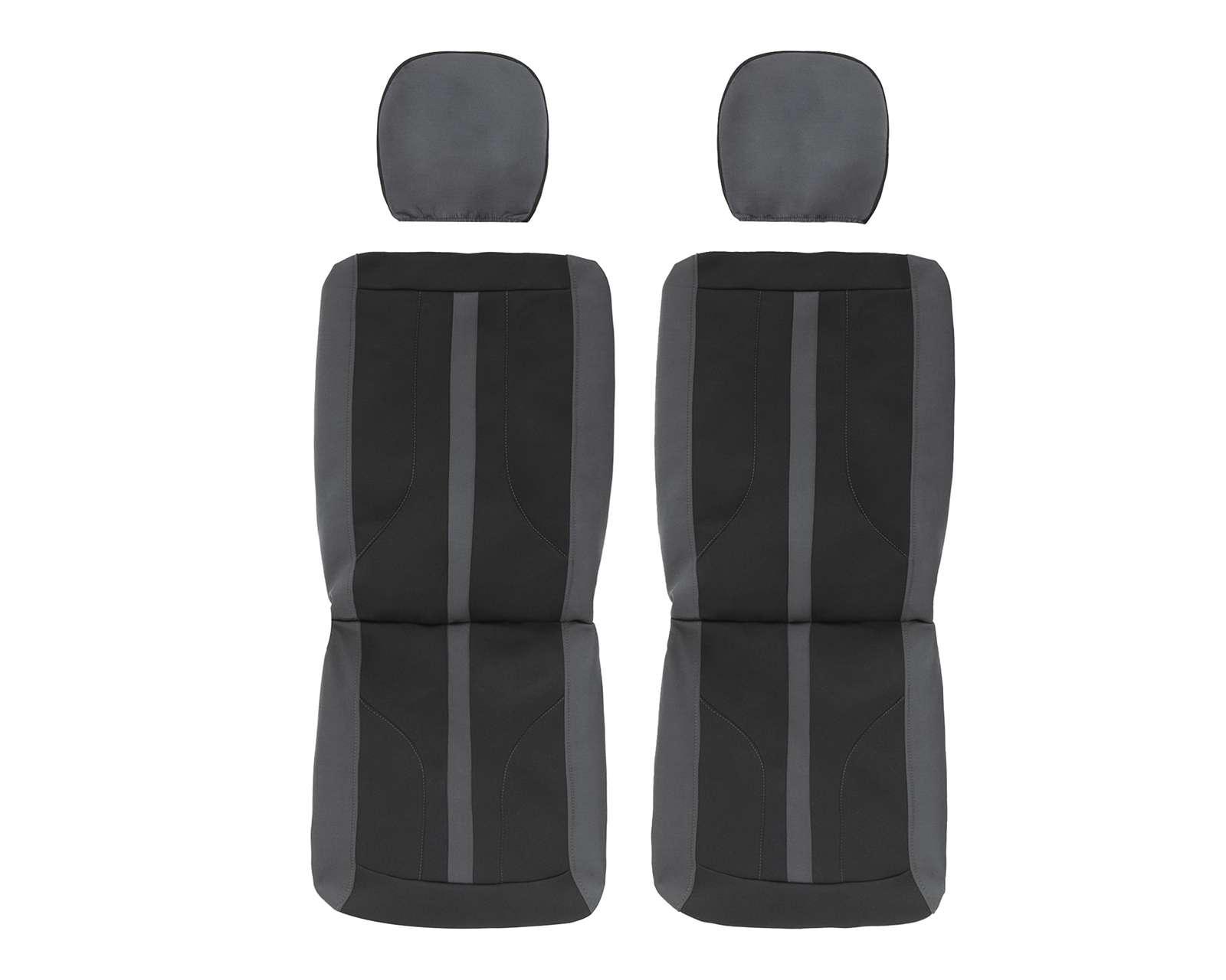 Cubreasientos Motor Trend MTSC-354-CC Negro-Gris 4 Piezas