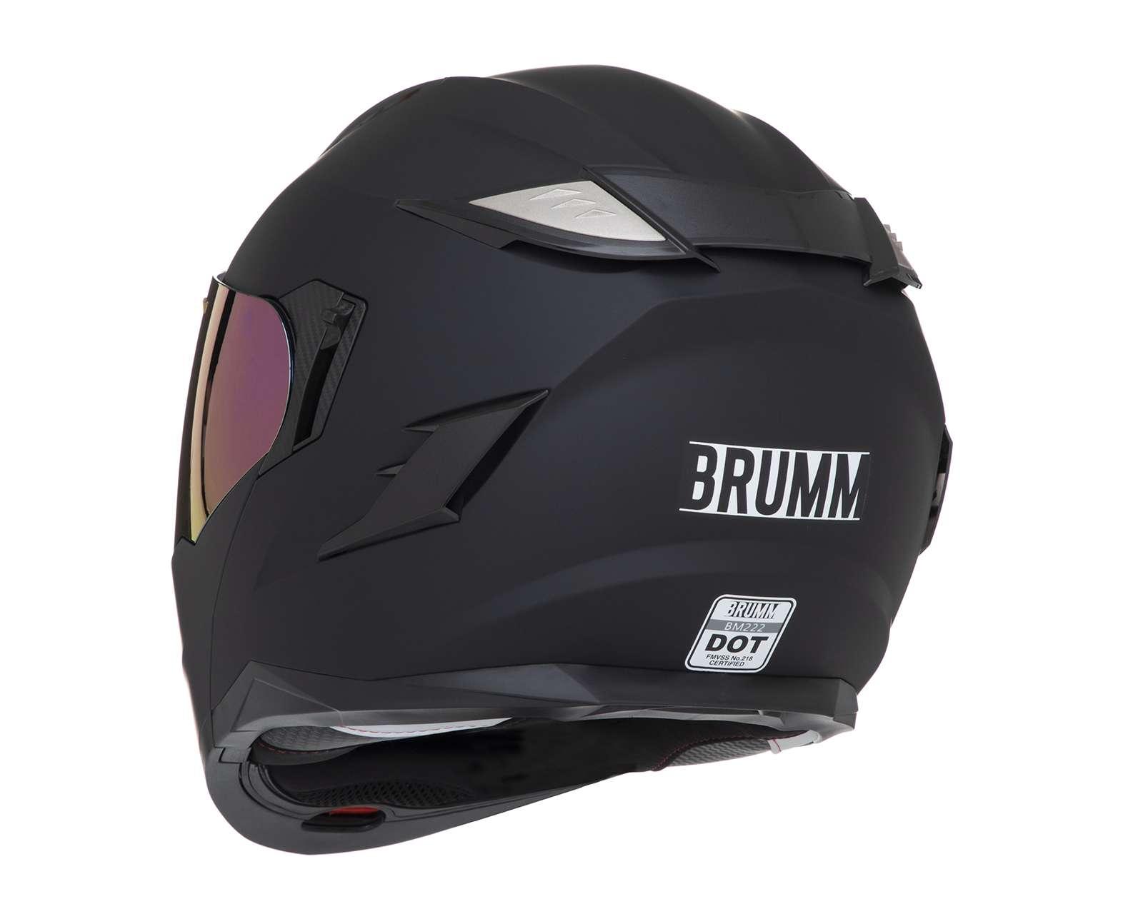 Foto 4 pulgar | Foto 3 | Casco para Motociclista Brumm Grande Negro