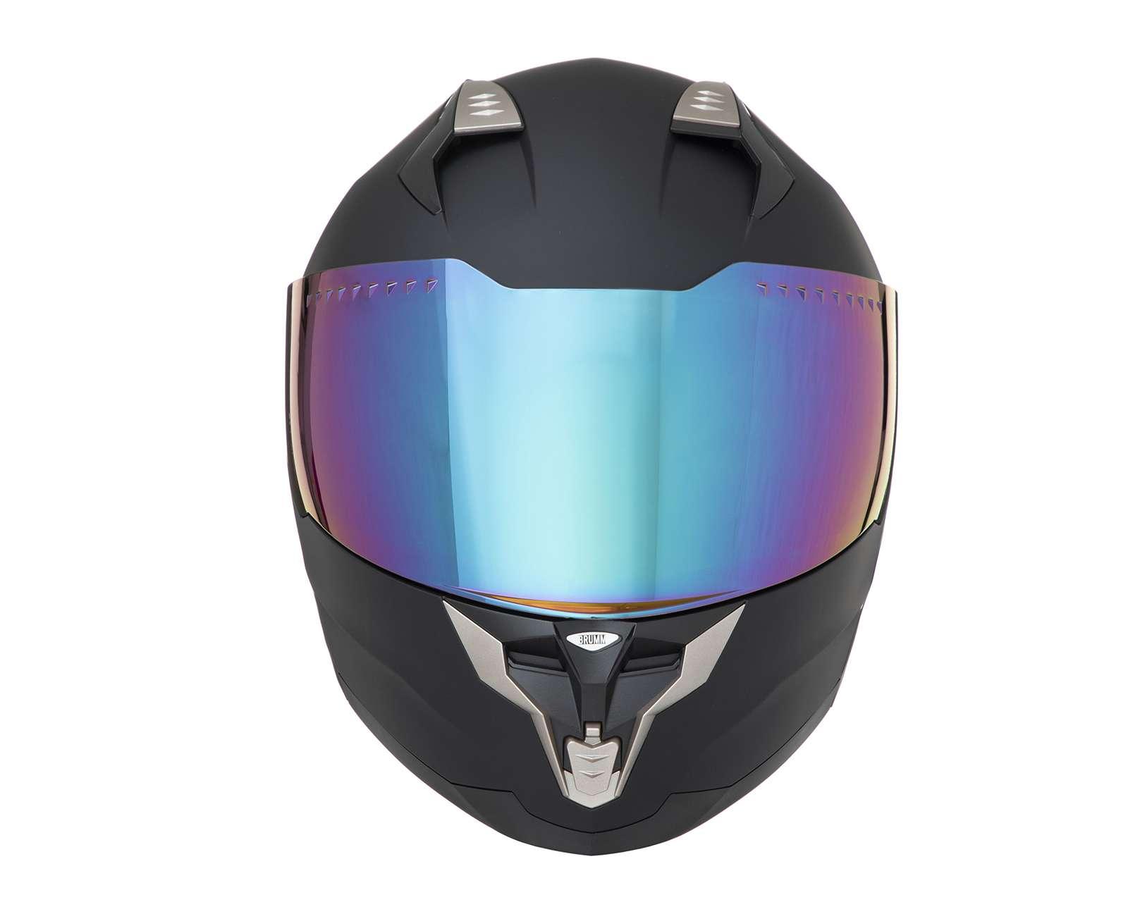 Foto 6 | Foto 6 | Casco para Motociclista Brumm Grande Negro