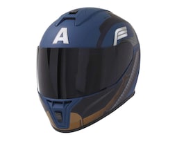 Casco para Motociclista Edge Mediano Capitán América Azul