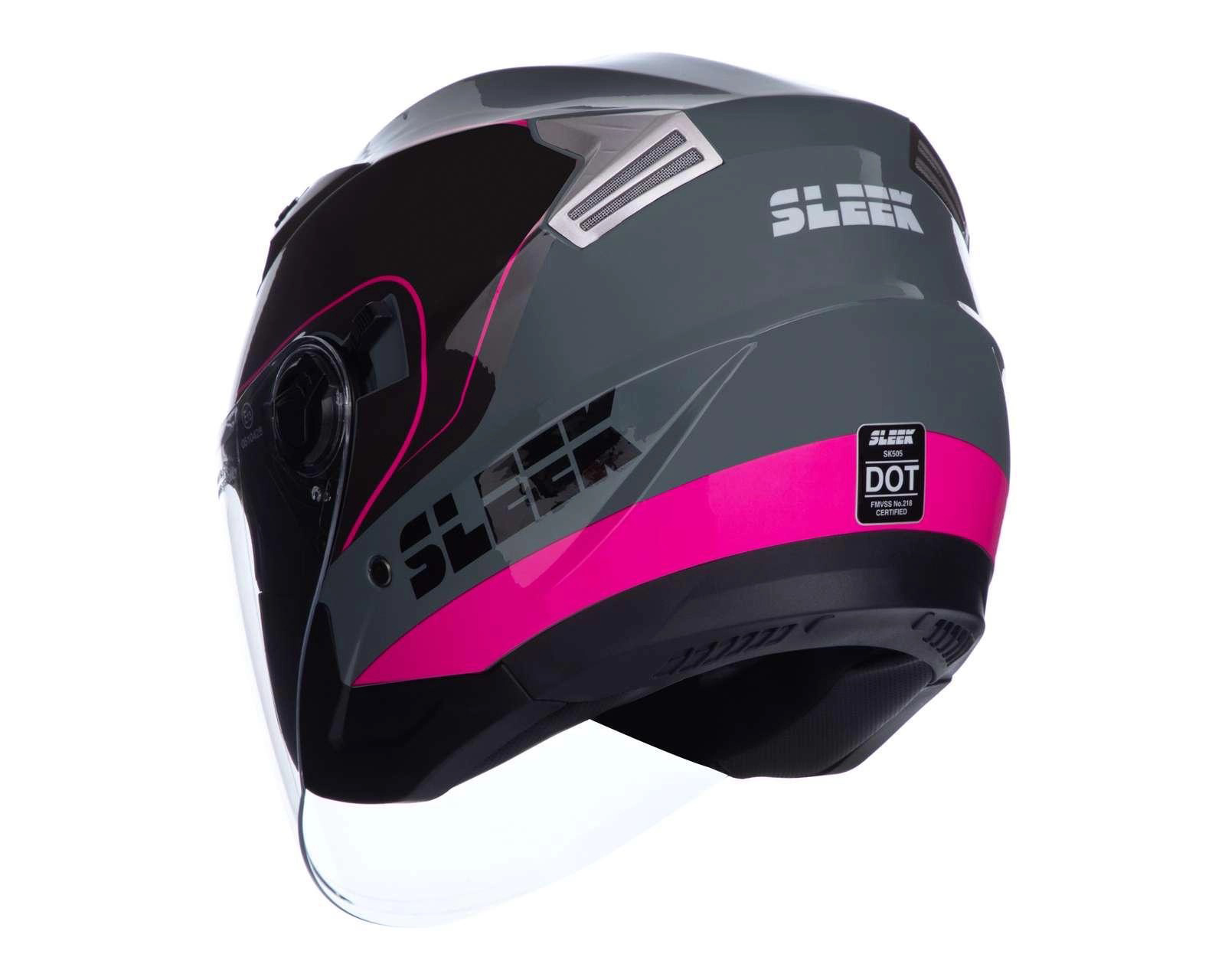 Foto 3 | Foto 3 | Casco para Motociclista Sleek Chico Negro