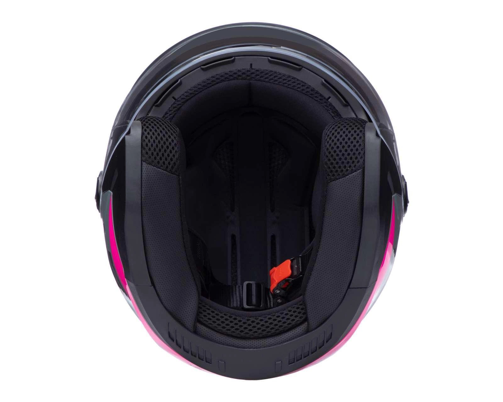 Foto 8 pulgar | Foto 7 | Casco para Motociclista Sleek Chico Negro