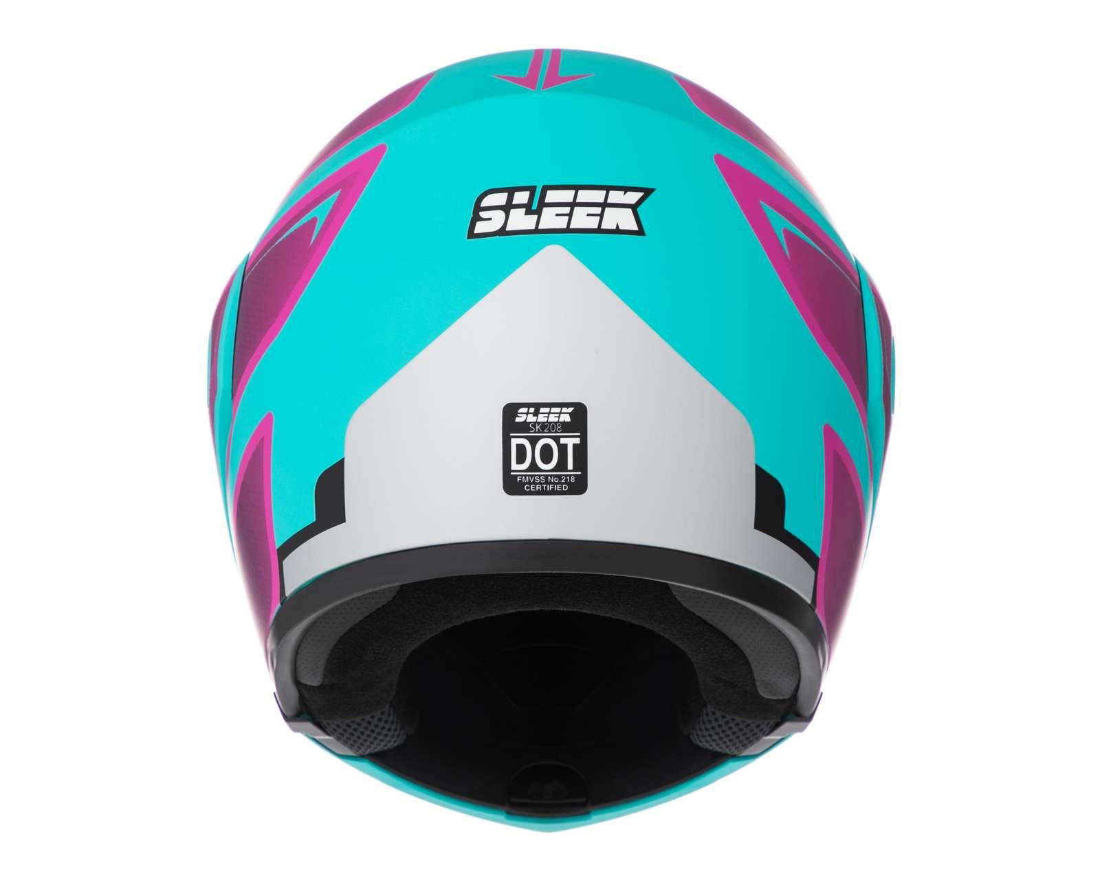 Foto 3 | Foto 4 | Casco para Motociclista Sleek Grande Azul/Morado