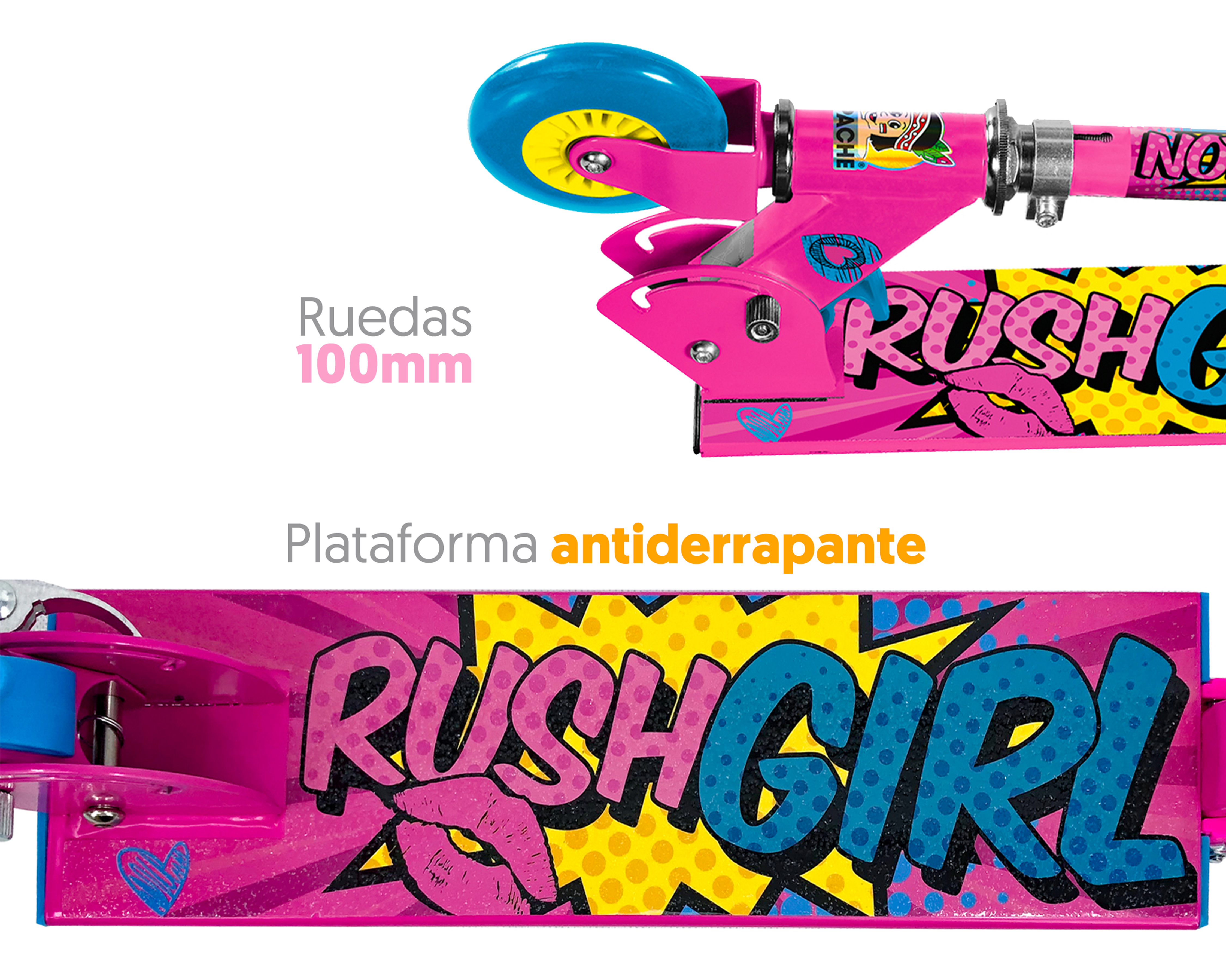 Foto 6 pulgar | Foto 5 | Scooter Flyng Wheel Rush Girl Plegable