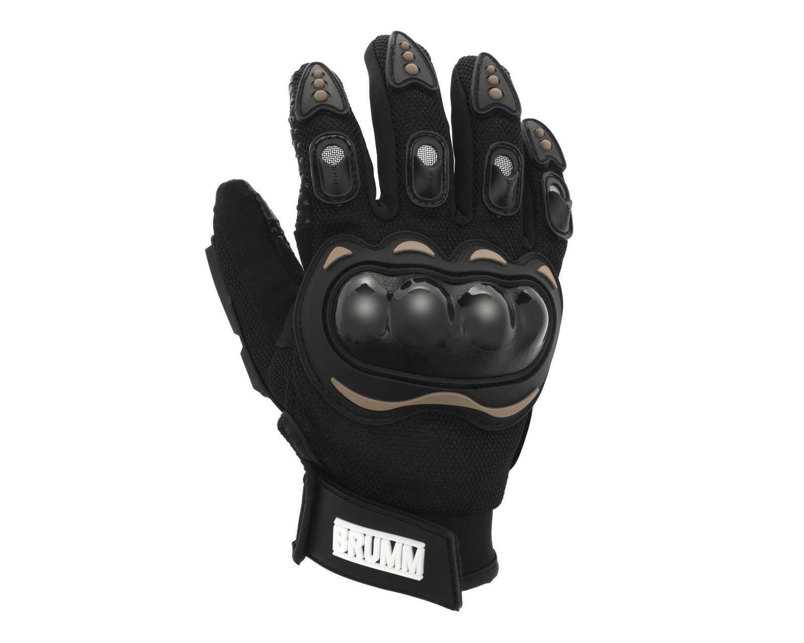 Foto 3 pulgar | Foto 2 | Guantes para Motociclista Brumm Negros Extragrande