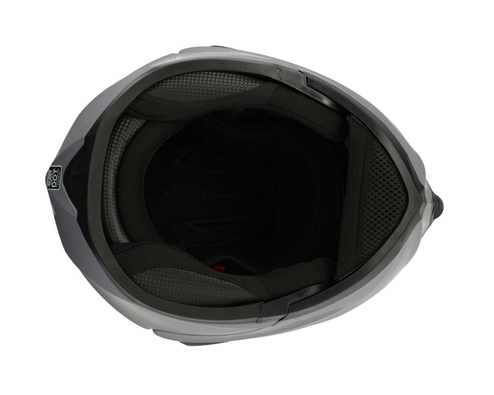 Foto 9 pulgar | Foto 8 | Casco para Motociclista Sleek Grande Gris