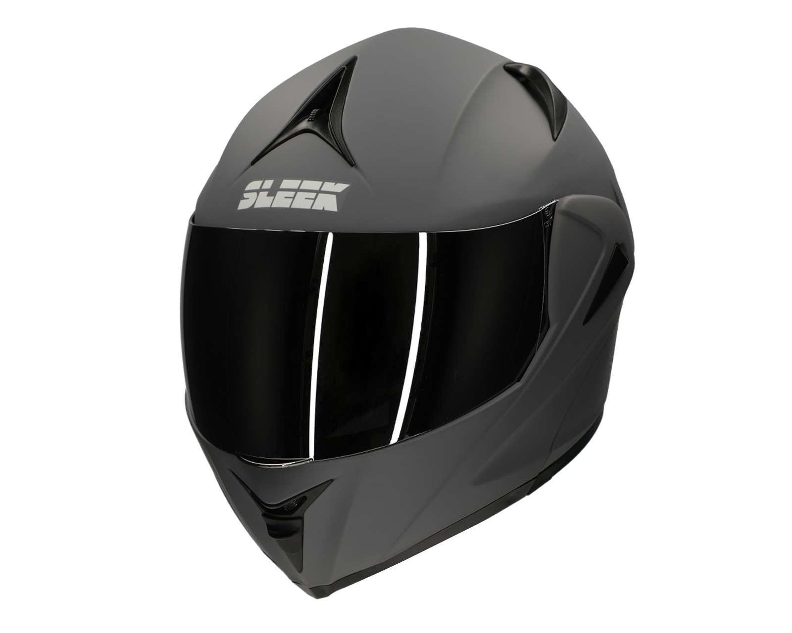 Foto 3 pulgar | Foto 2 | Casco para Motociclista Sleek Mediano Gris