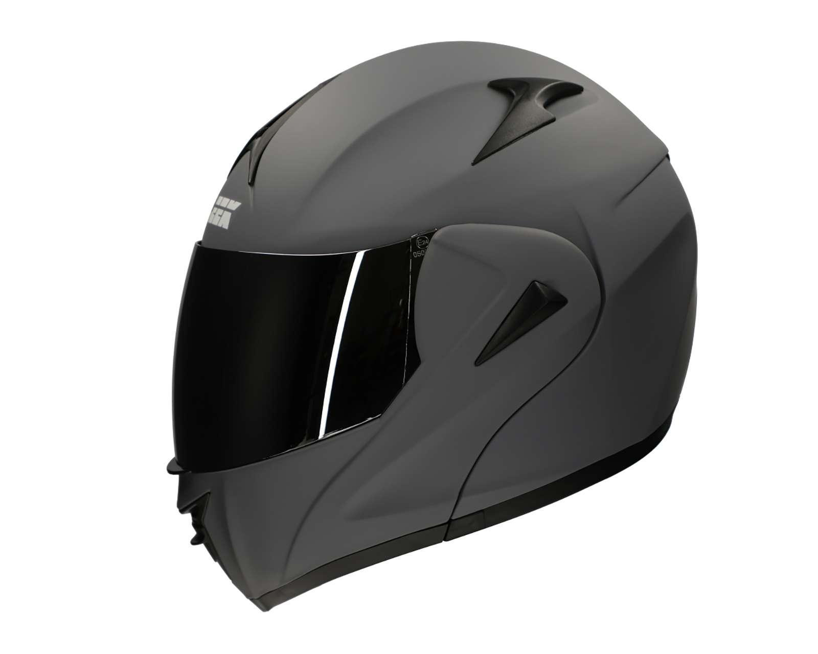 Foto 4 pulgar | Foto 3 | Casco para Motociclista Sleek Mediano Gris