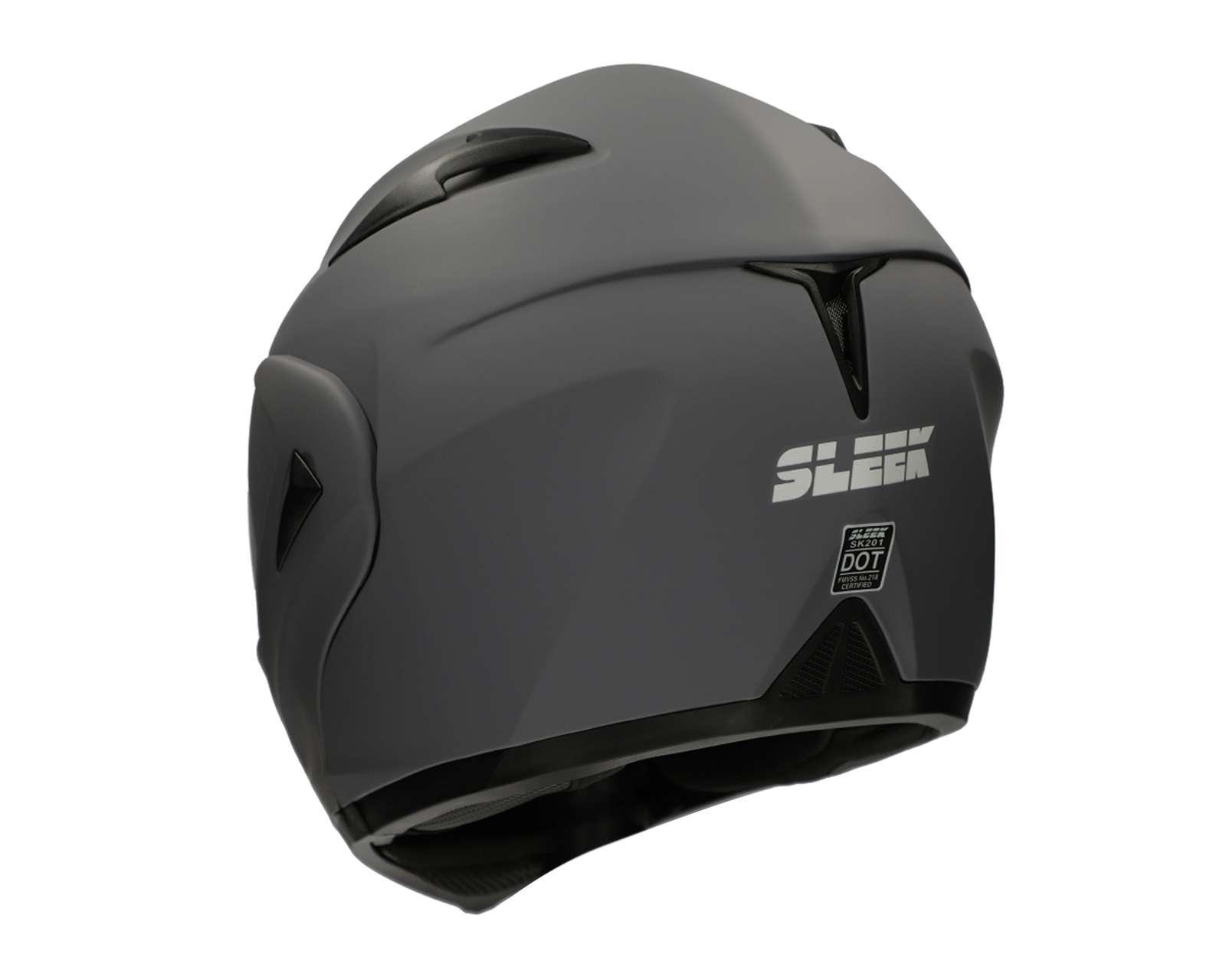 Foto 5 pulgar | Foto 4 | Casco para Motociclista Sleek Mediano Gris