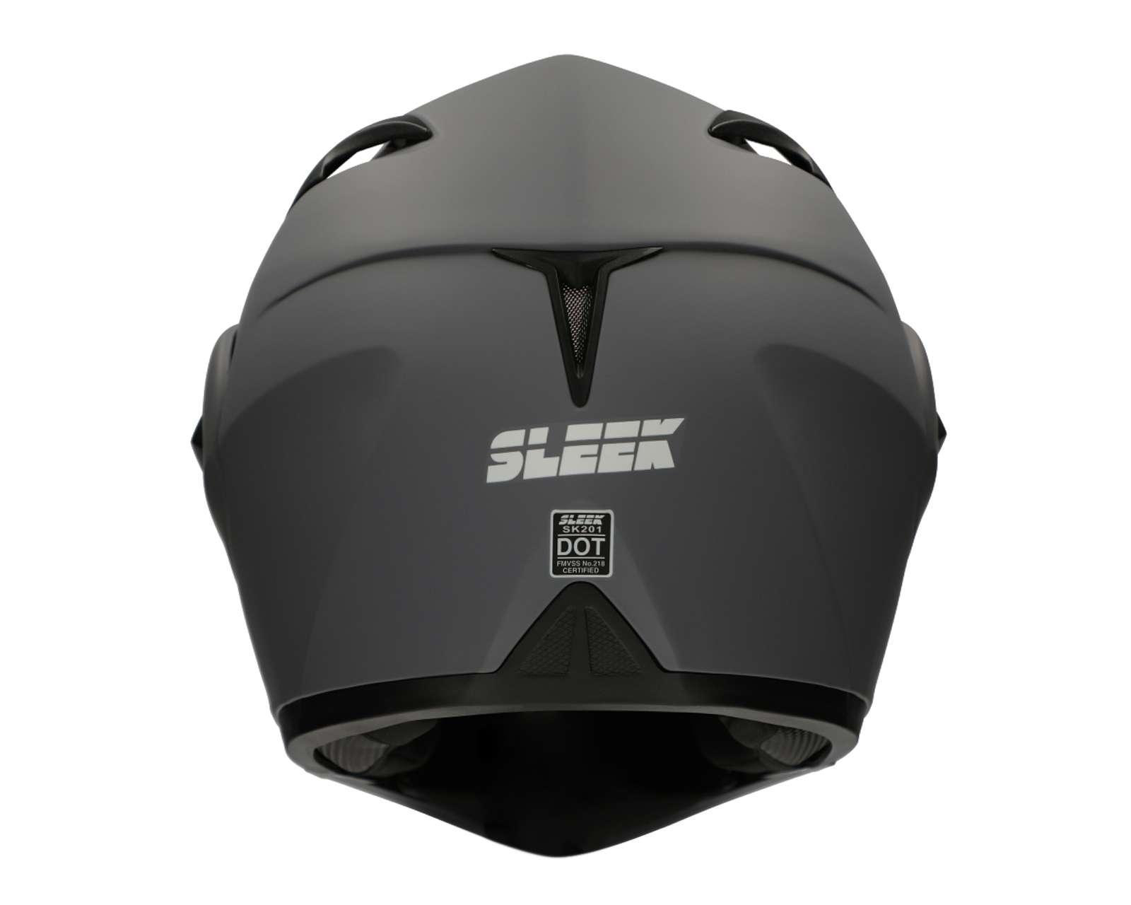 Foto 6 pulgar | Foto 5 | Casco para Motociclista Sleek Mediano Gris