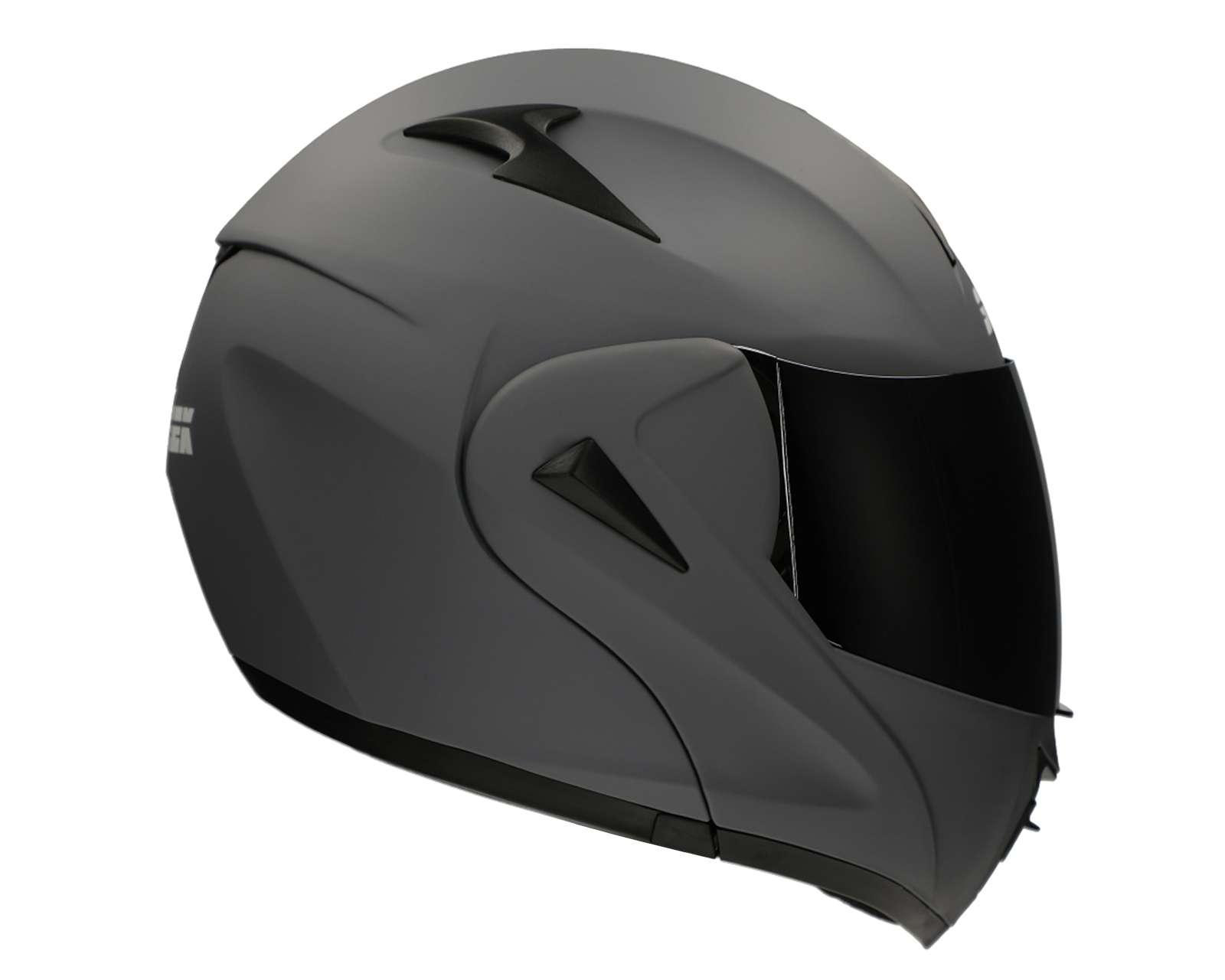 Foto 7 pulgar | Foto 6 | Casco para Motociclista Sleek Mediano Gris