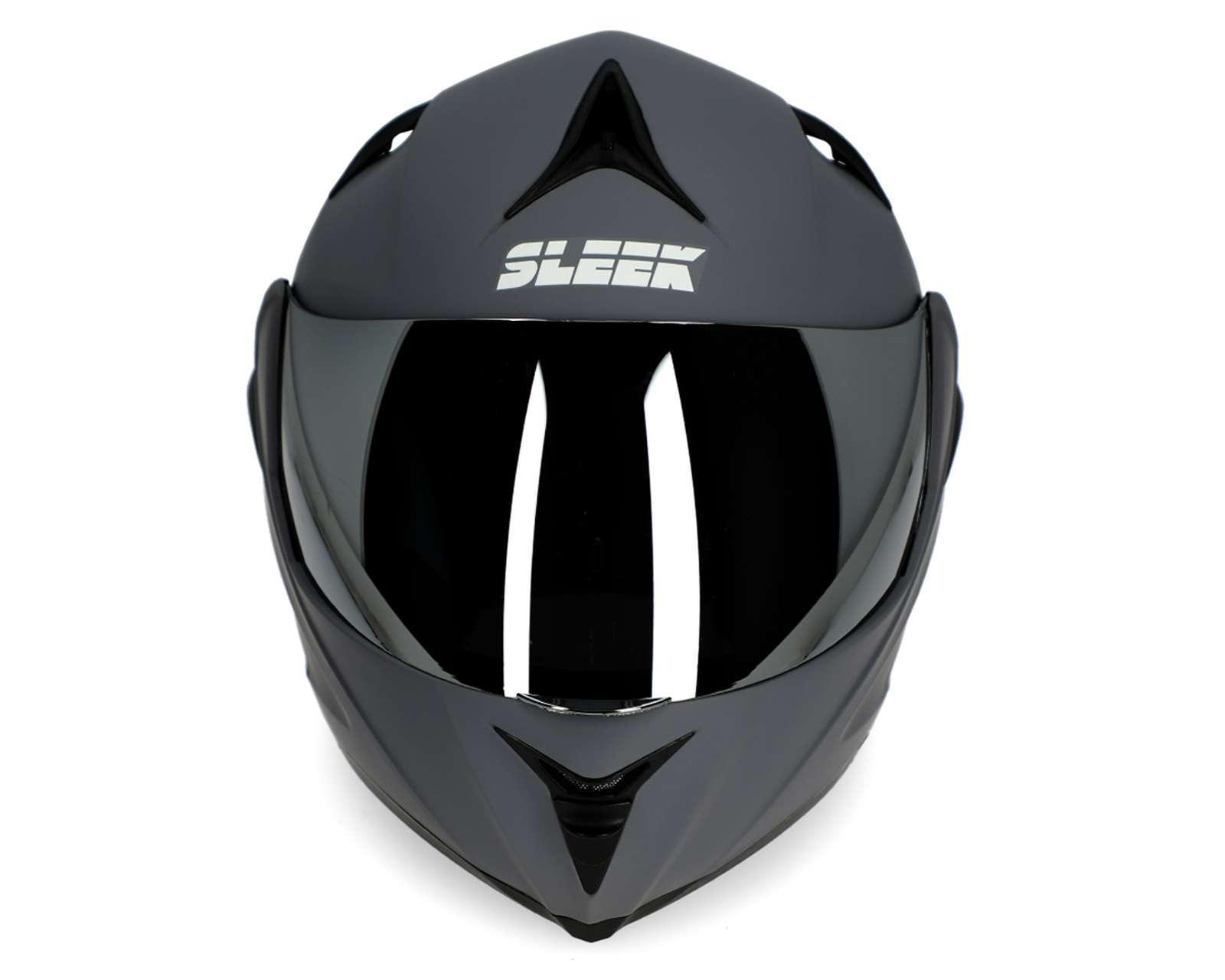 Foto 8 pulgar | Foto 7 | Casco para Motociclista Sleek Mediano Gris