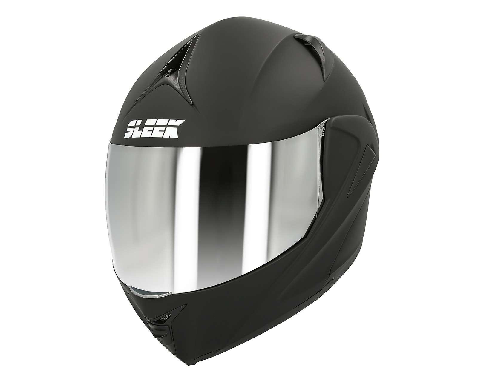 Foto 1 | Foto 1 | Casco para Motociclista Sleek Mediano Visor Doble Negro