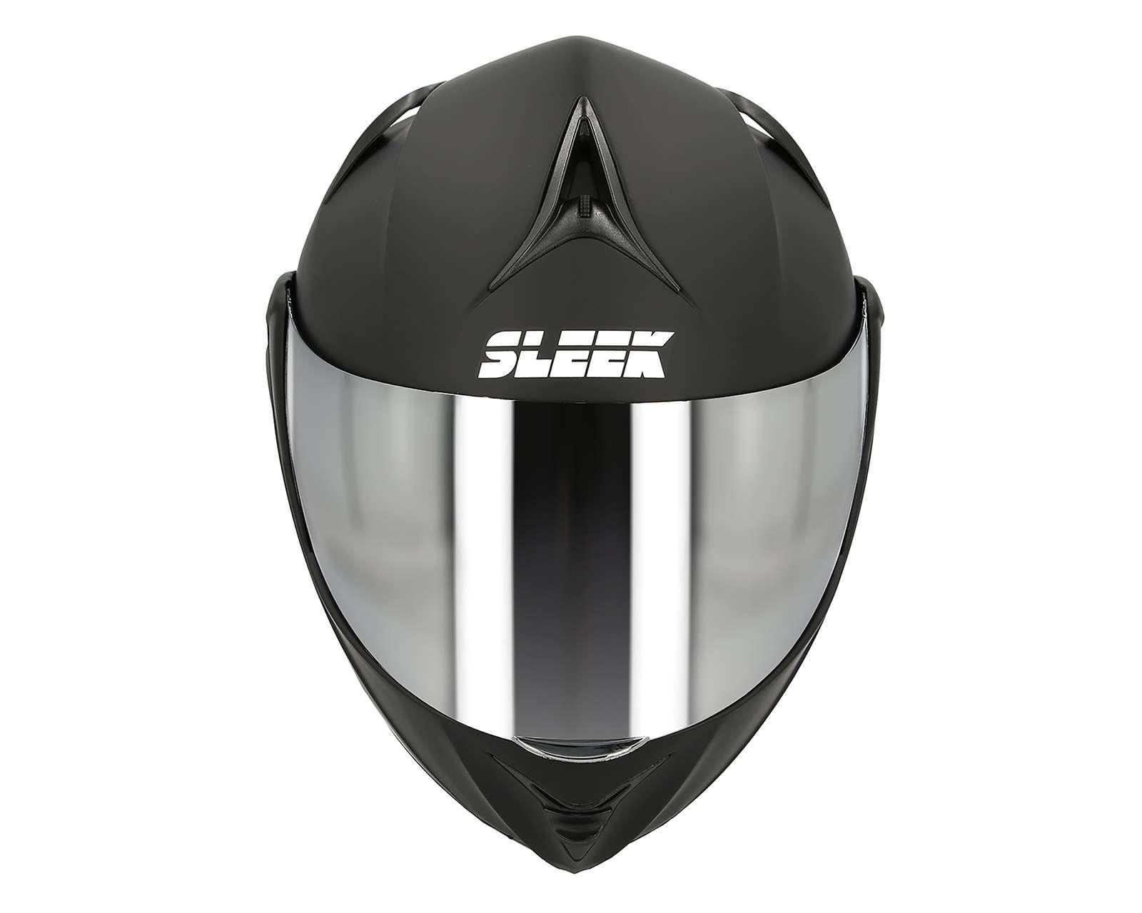 Foto 6 | Foto 6 | Casco para Motociclista Sleek Mediano Visor Doble Negro