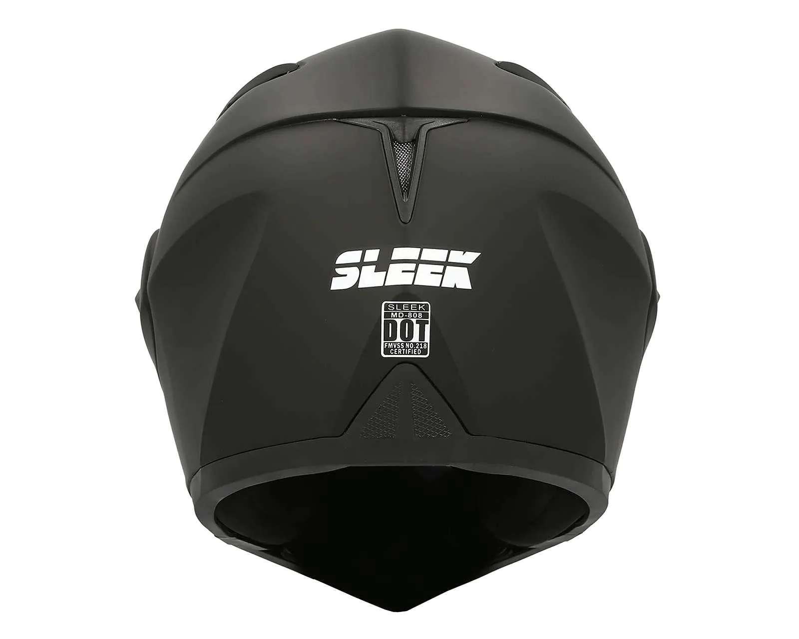 Foto 4 | Foto 4 | Casco para Motociclista Sleek Grande Doble Visor Negro