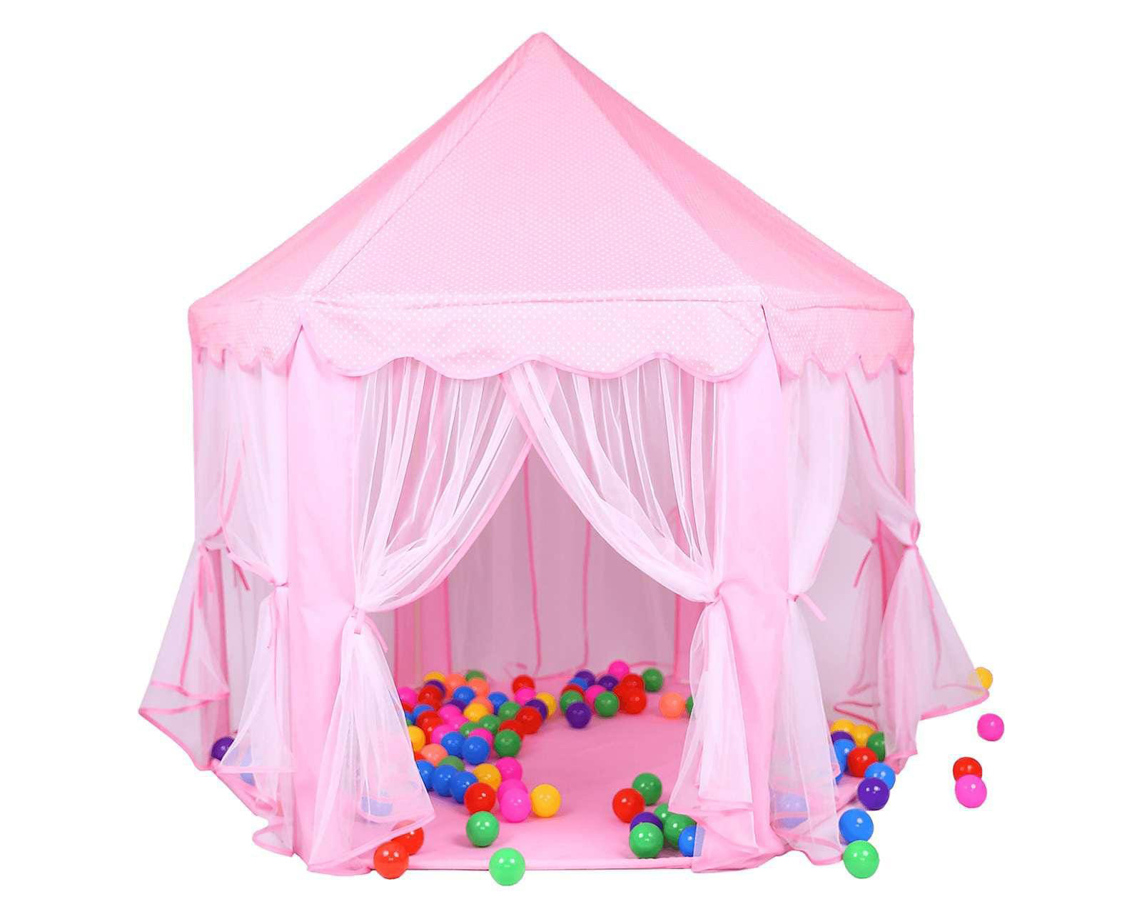 Foto 2 pulgar | Foto 1 | Carpa Castillo de Princesas Funzone Rosa