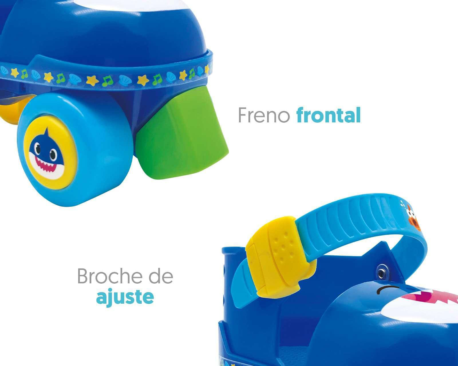 Foto 2 | Foto 2 | Patines Apache Baby Shark Azul Talla 15-18