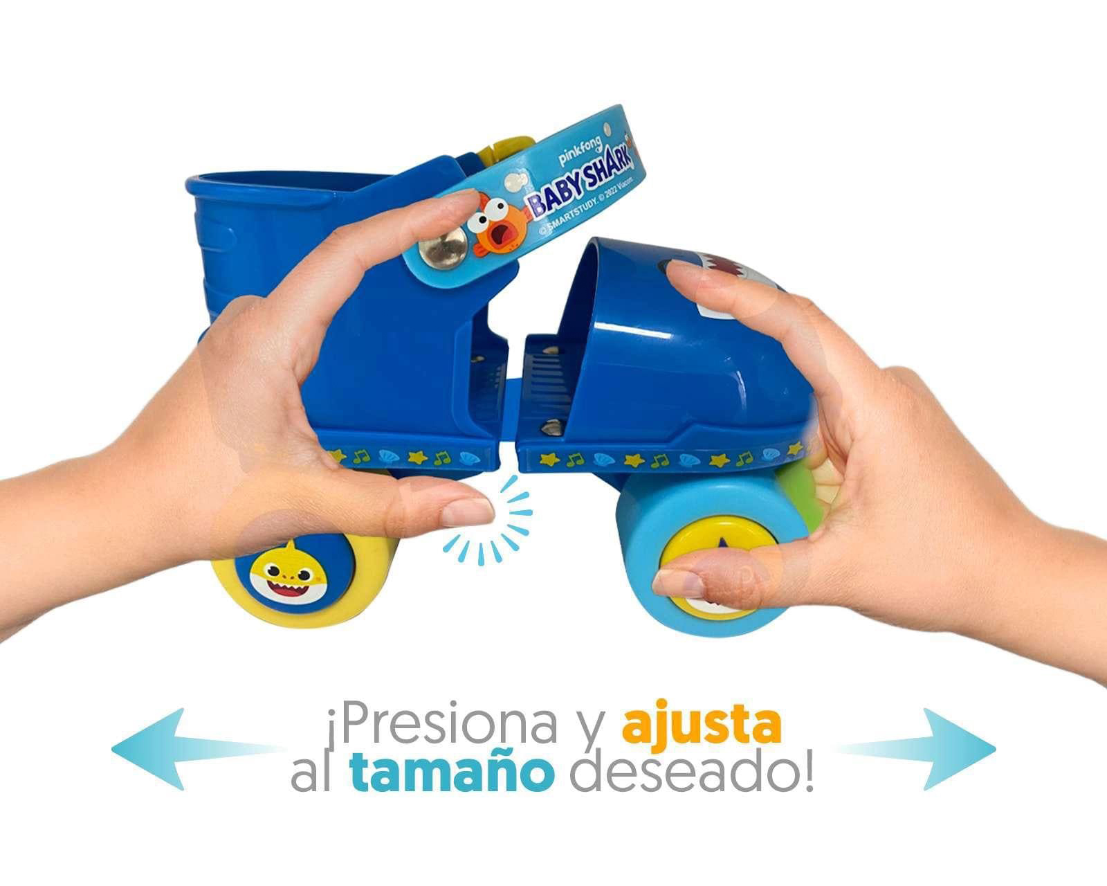 Foto 4 pulgar | Foto 3 | Patines Apache Baby Shark Azul Talla 15-18