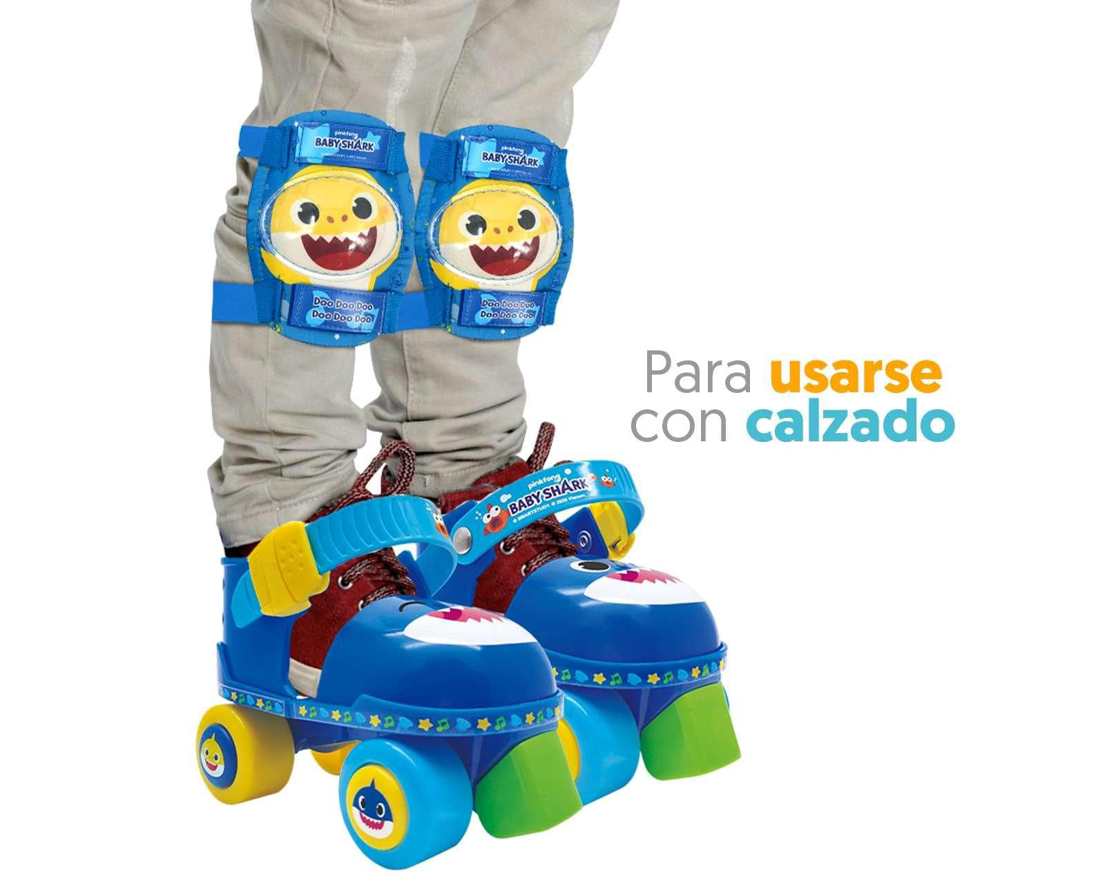 Foto 4 | Foto 4 | Patines Apache Baby Shark Azul Talla 15-18