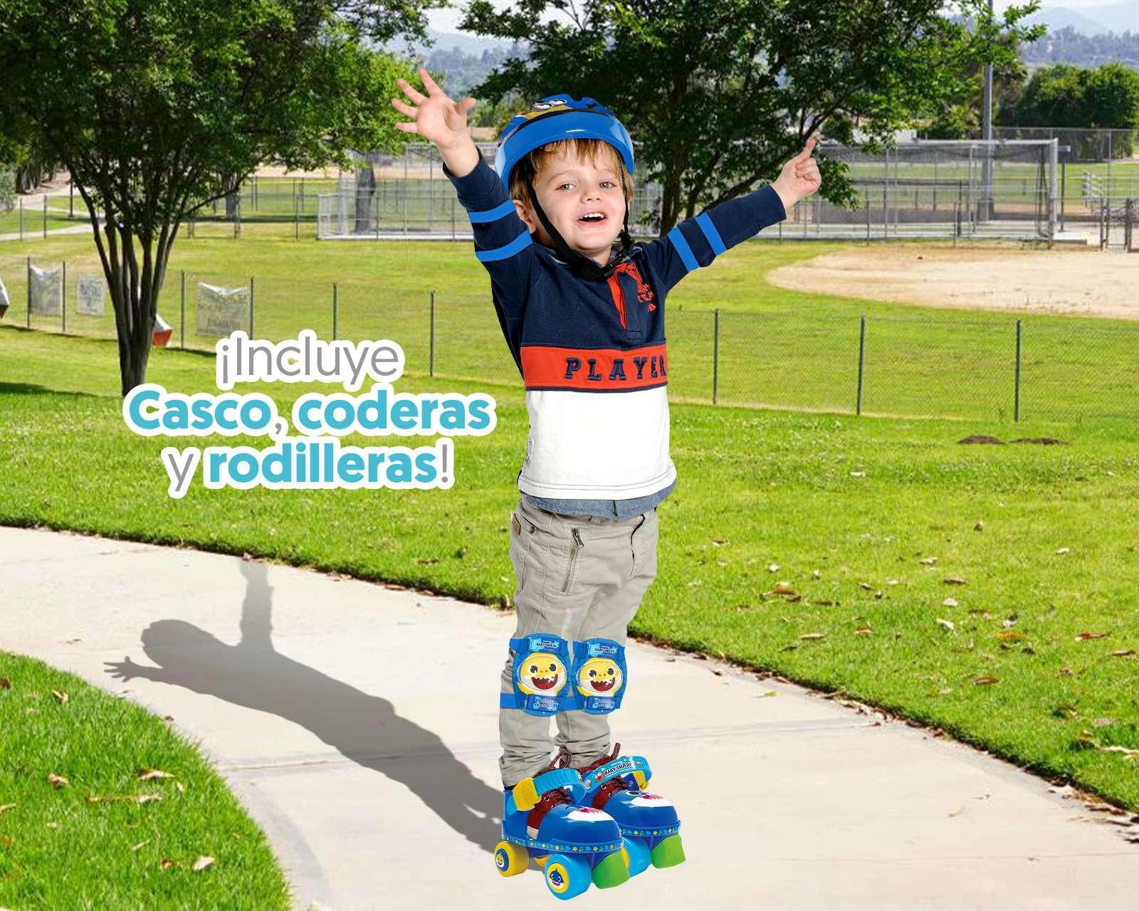 Foto 5 | Foto 5 | Patines Apache Baby Shark Azul Talla 15-18