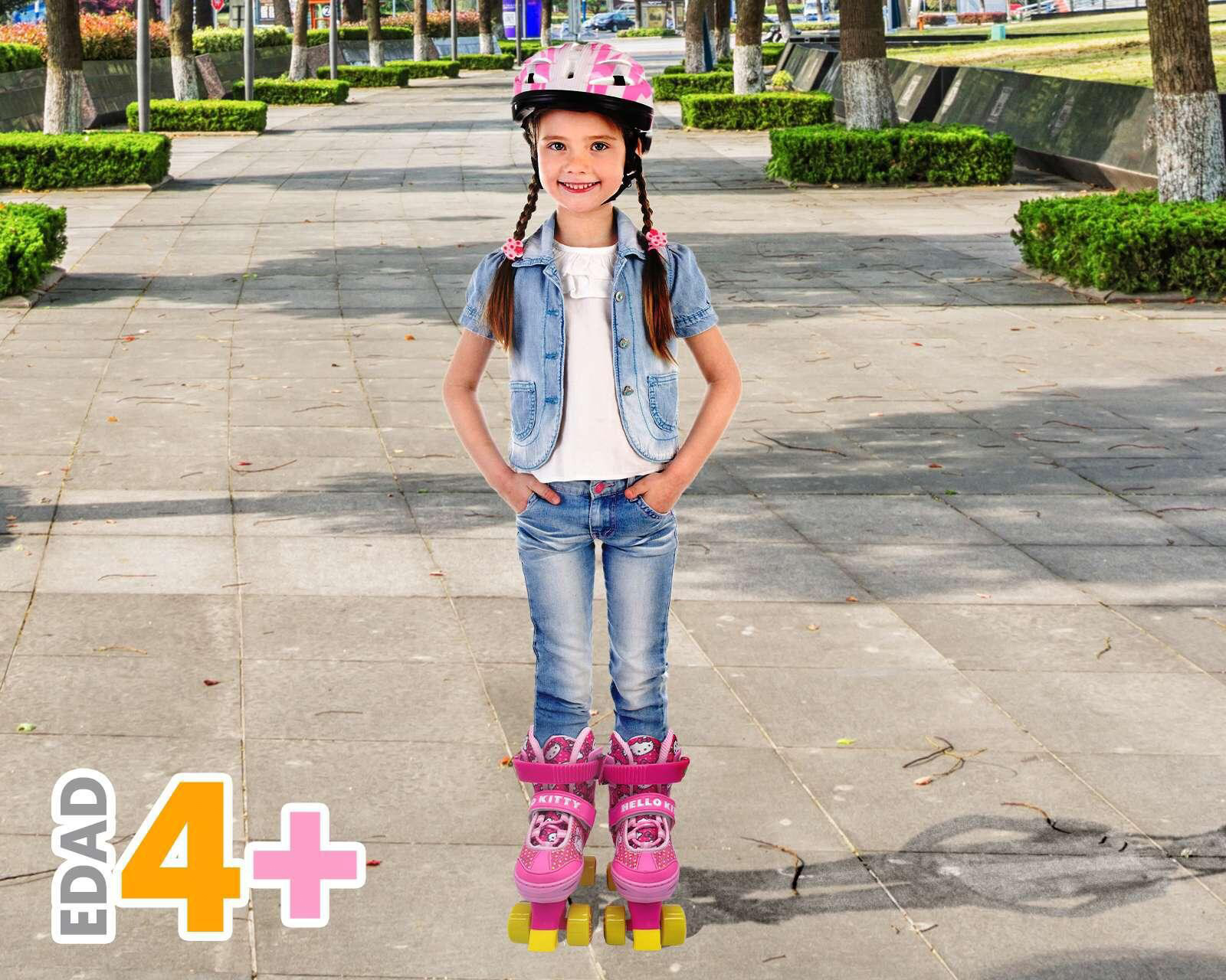 Foto 5 pulgar | Foto 4 | Patines Apache Hello Kitty Rosa Tallas 19-22