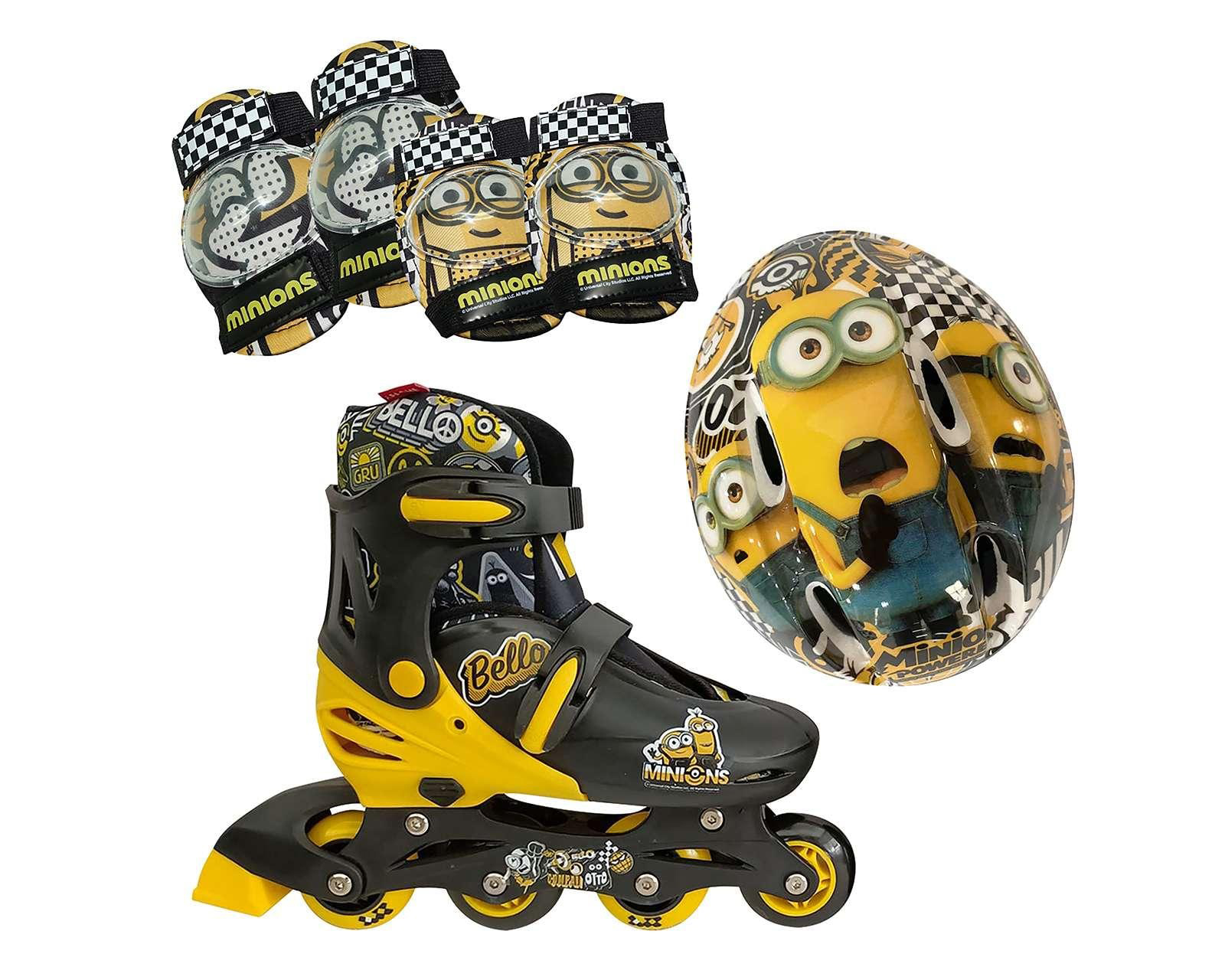 Foto 3 pulgar | Foto 2 | Patines Apache MINIONS Negro Talla 22-25