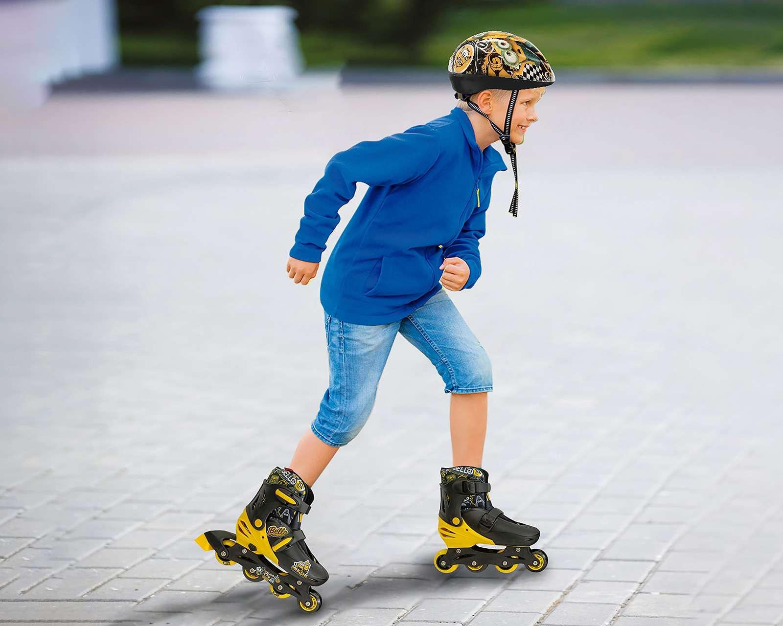 Foto 4 pulgar | Foto 3 | Patines Apache MINIONS Negro Talla 22-25