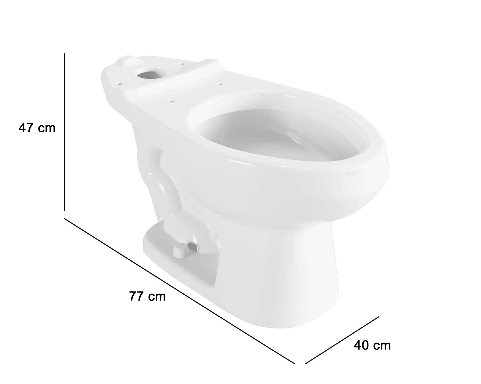 Foto 5 pulgar | Foto 4 | Taza para Sanitario de Cerámica Helvex Drakar Porcelanizado