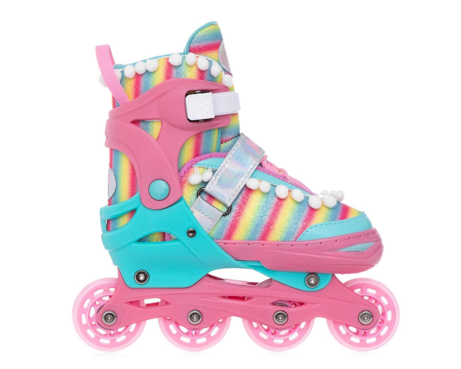 Foto 3 | Foto 3 | Patines Funzone Rosas Arcoíris Ajustables