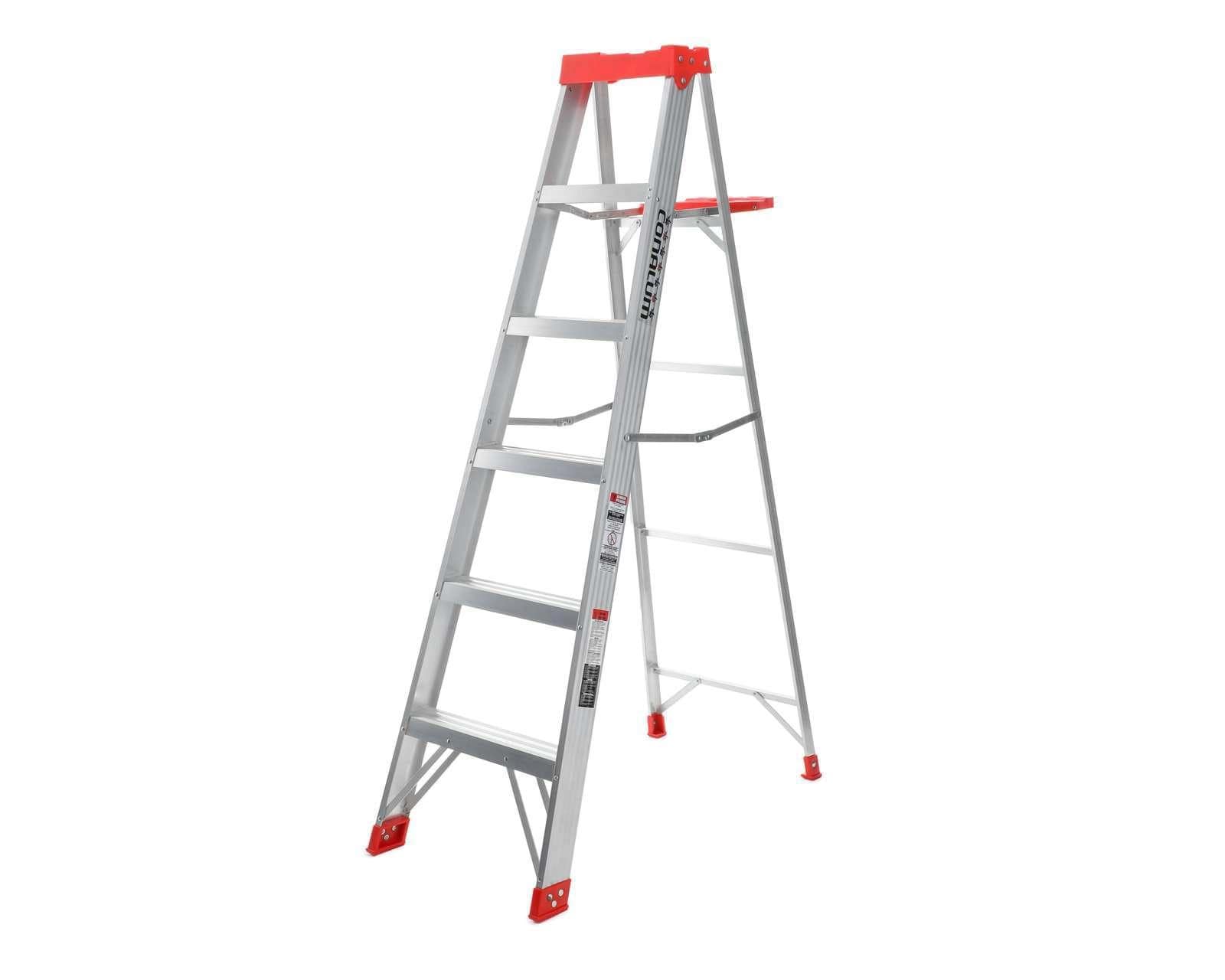 Escalera de Peldaños Conalum Aluminio 184 cm