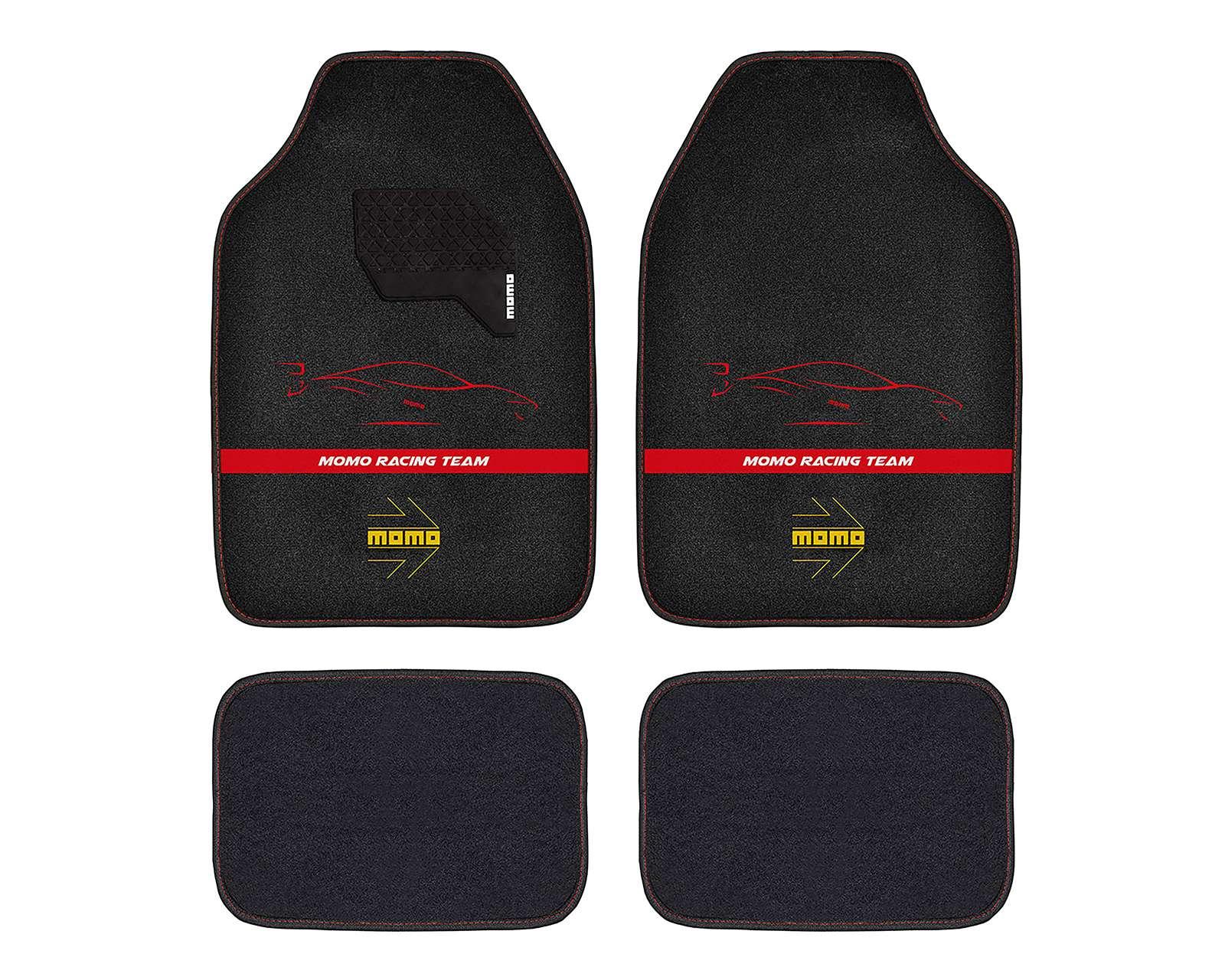 Tapete para Auto Momo Negro 4 Piezas
