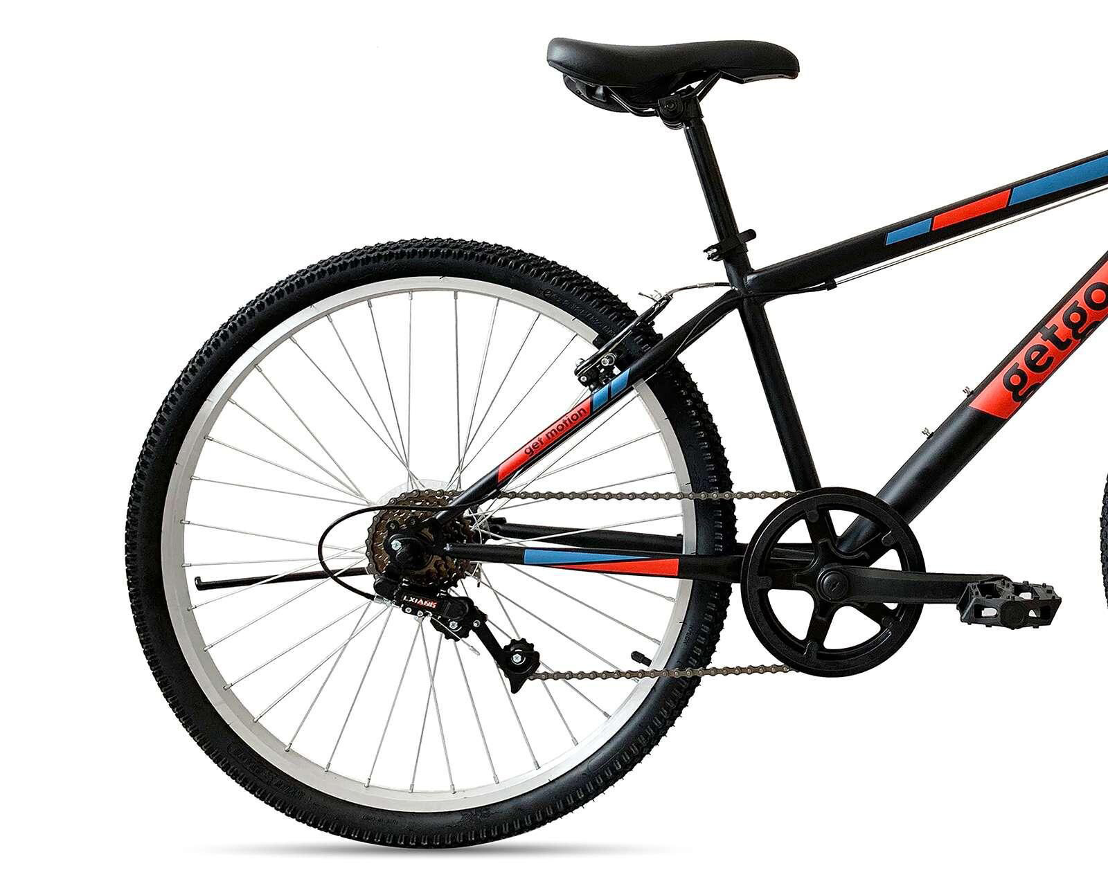 Foto 5 pulgar | Foto 4 | Bicicleta de Montaña Getgo 26" Negra