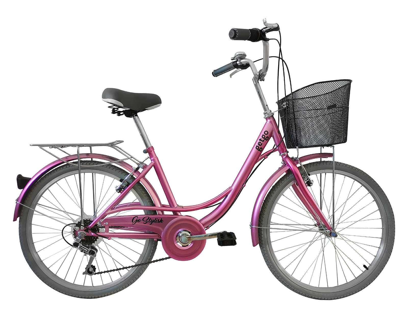 Foto 1 | Foto 1 | Bicicleta Urbana Getgo Stylish 24" Rosa